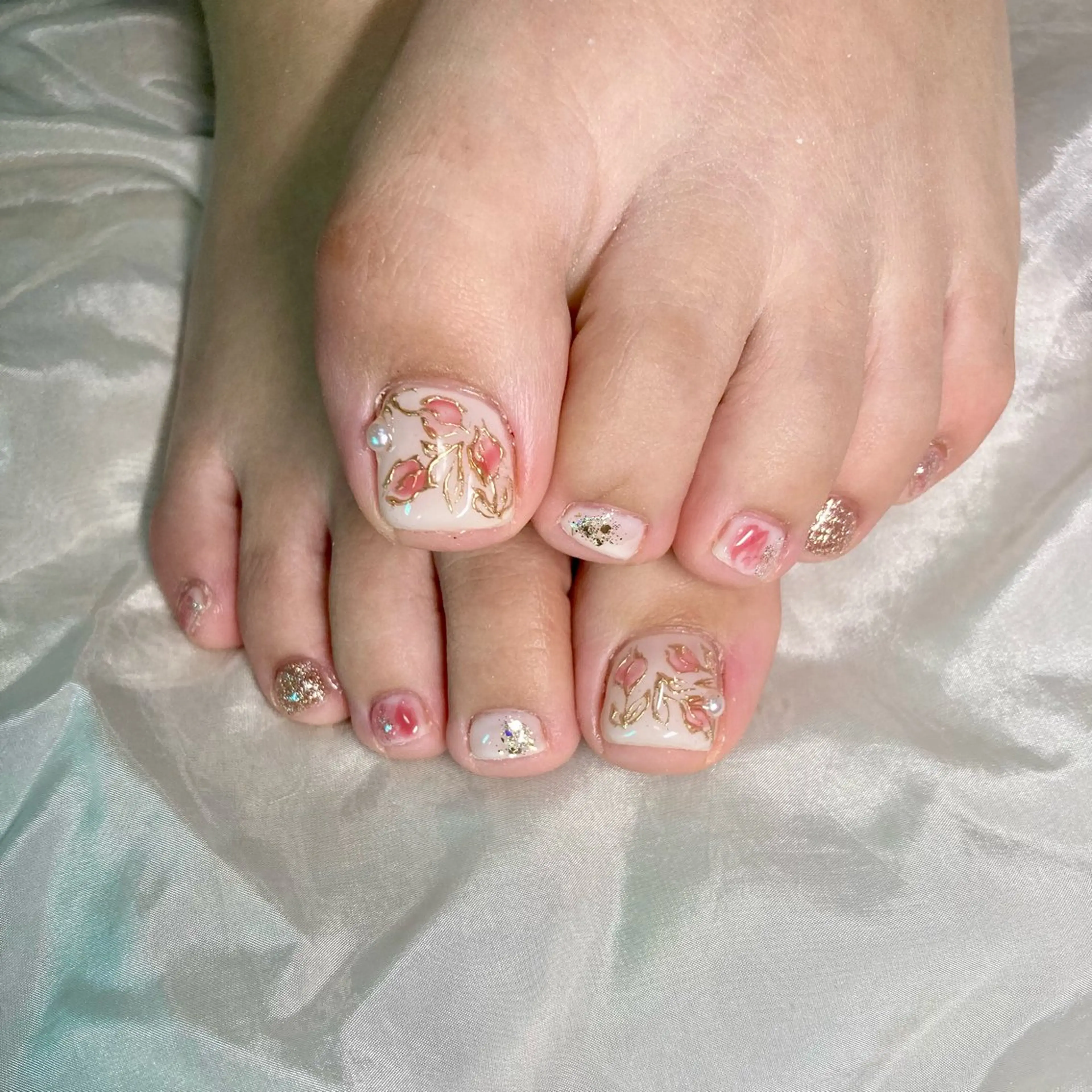 【オフ無料💅デザインフットネイル】お時間目安2hの写真