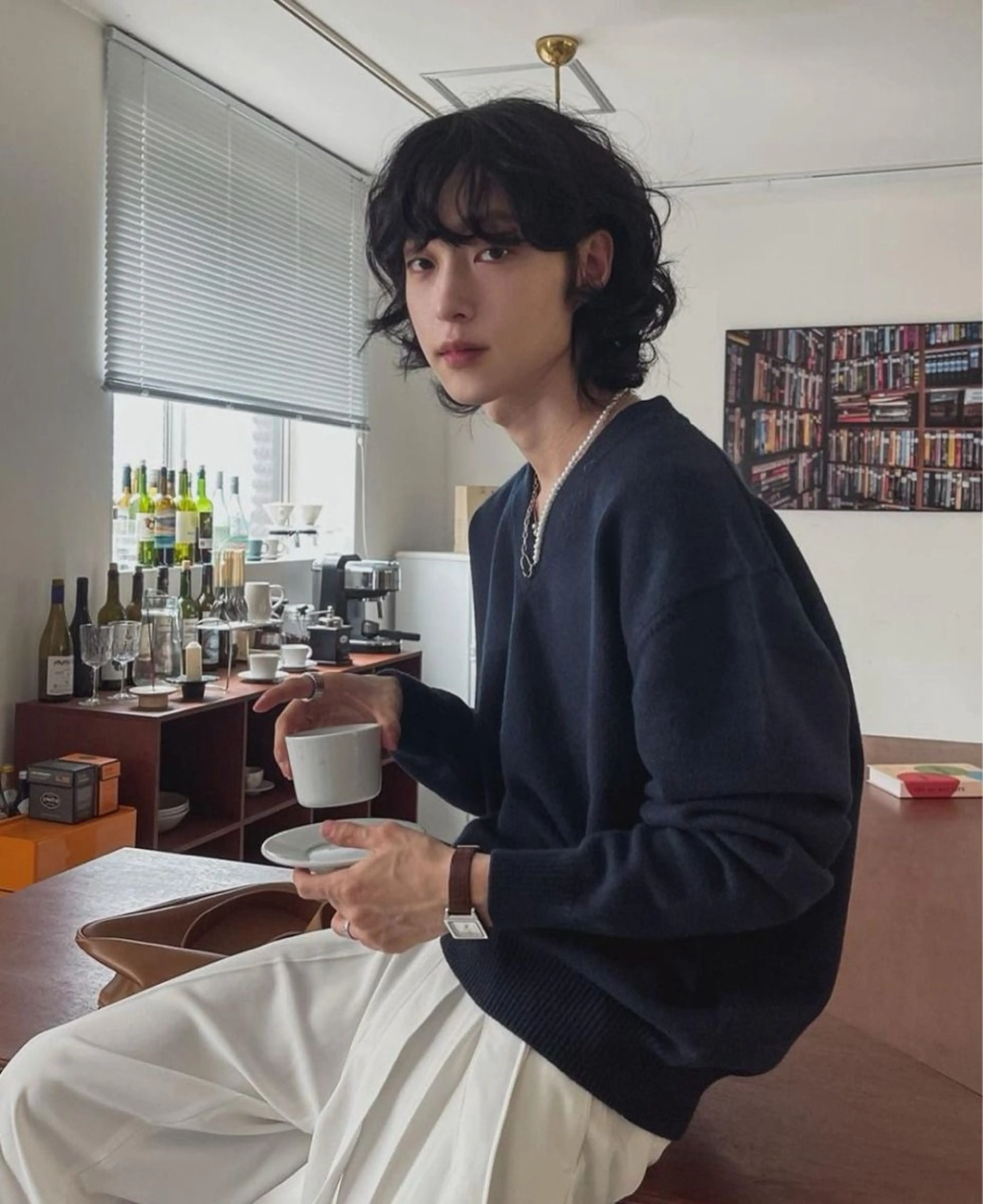 パーマ 北山 夢菜のヘアスタイル