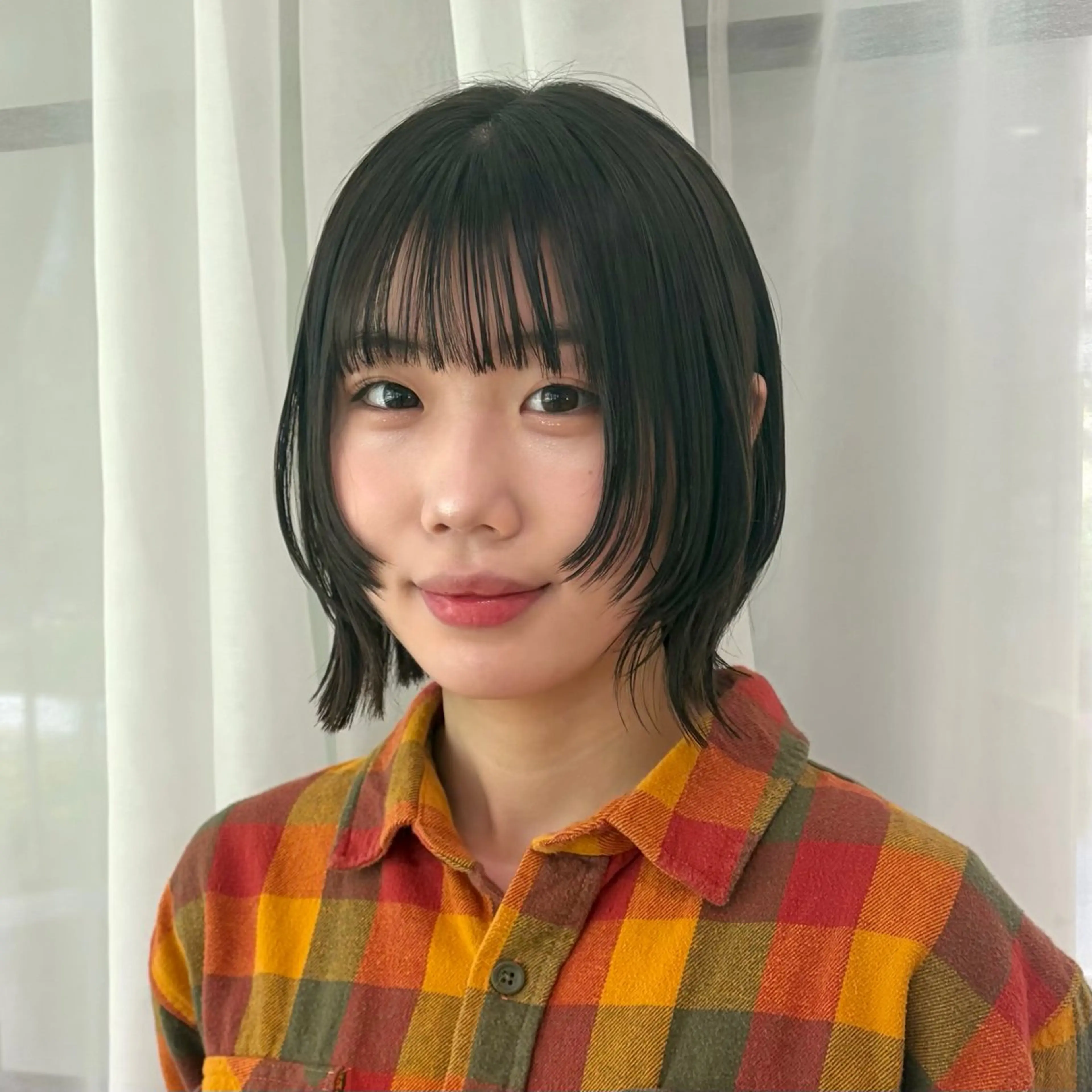 ミディアム ボブ カット ボブレイヤー/ ブリーチ/miyuuのヘアスタイル