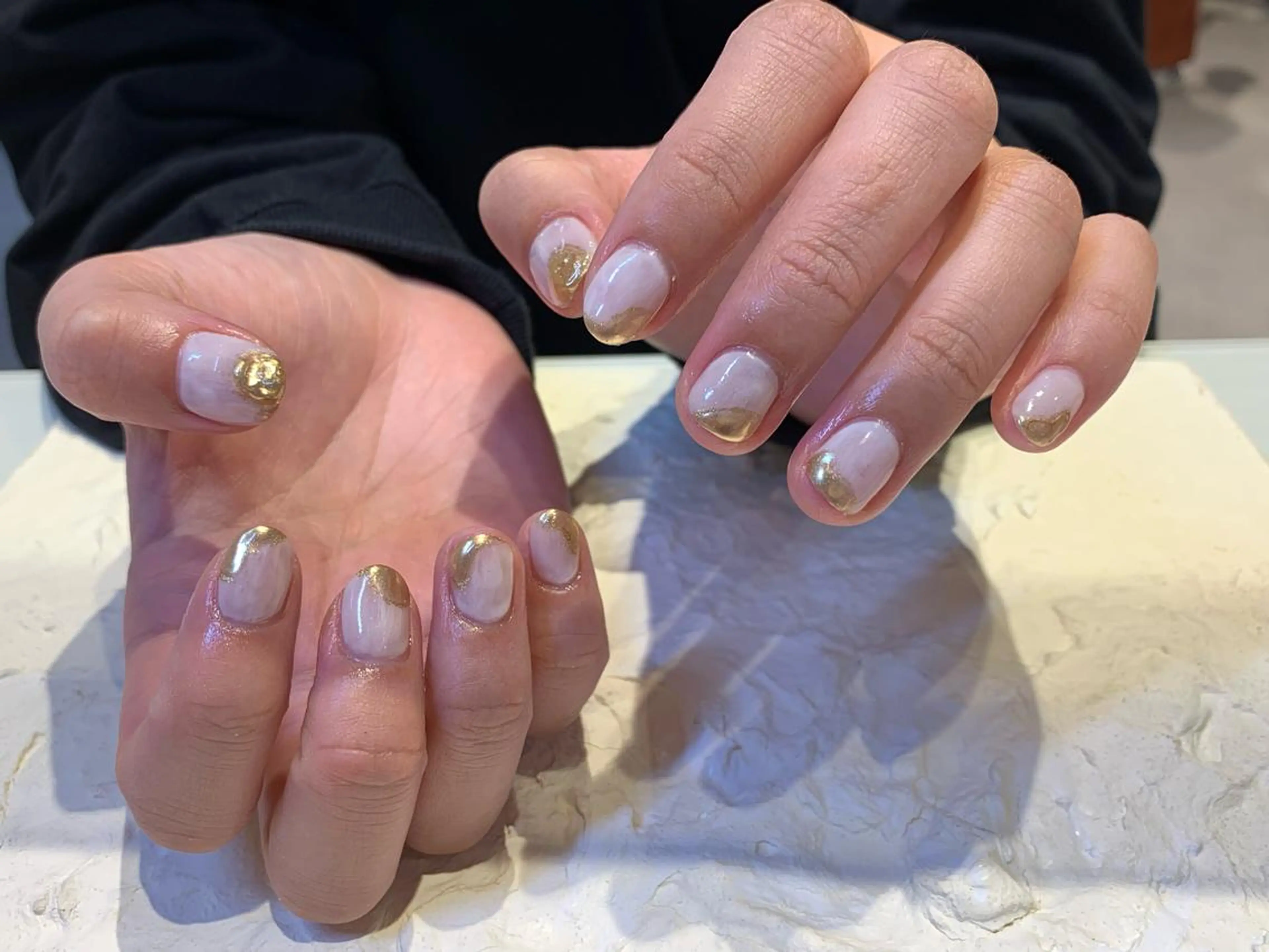 ネイル 持ち込み ホワイト マキノ ユイのネイルデザイン