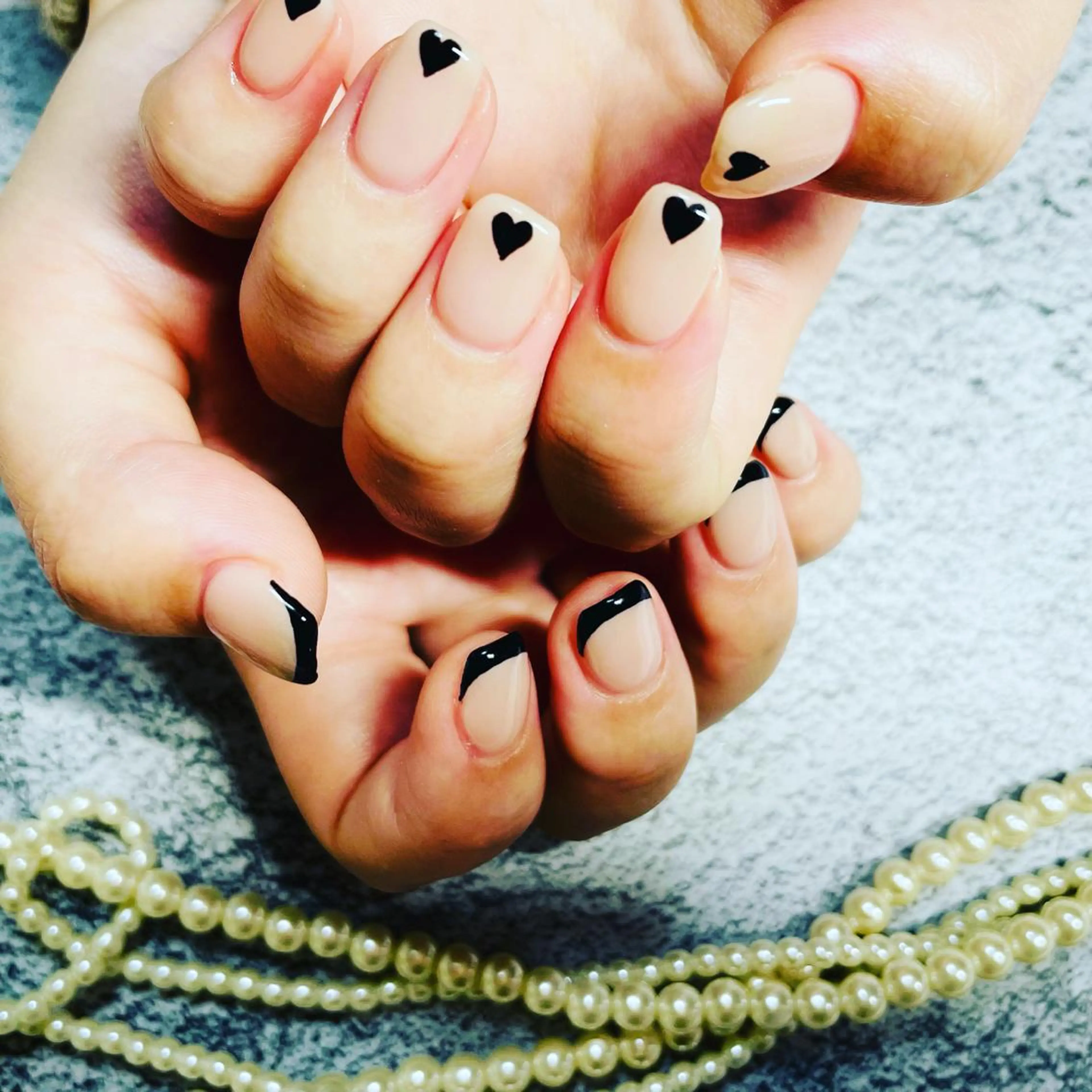 ネイル ハート ハンドネイル SYU NAILのネイルデザイン