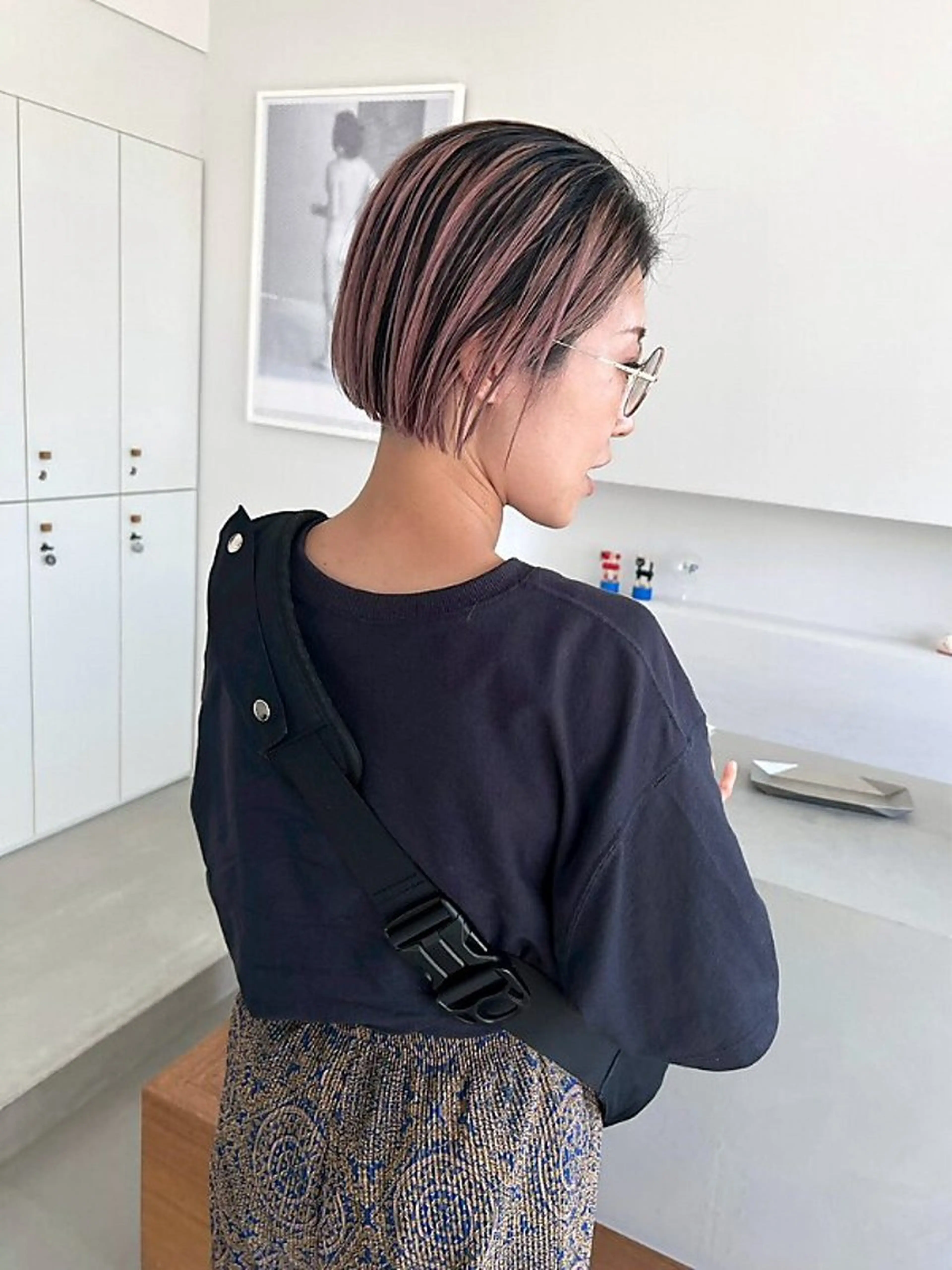 ショート カラー 暖色カラー/透明感 ベージュ/結羽🌼のヘアスタイル