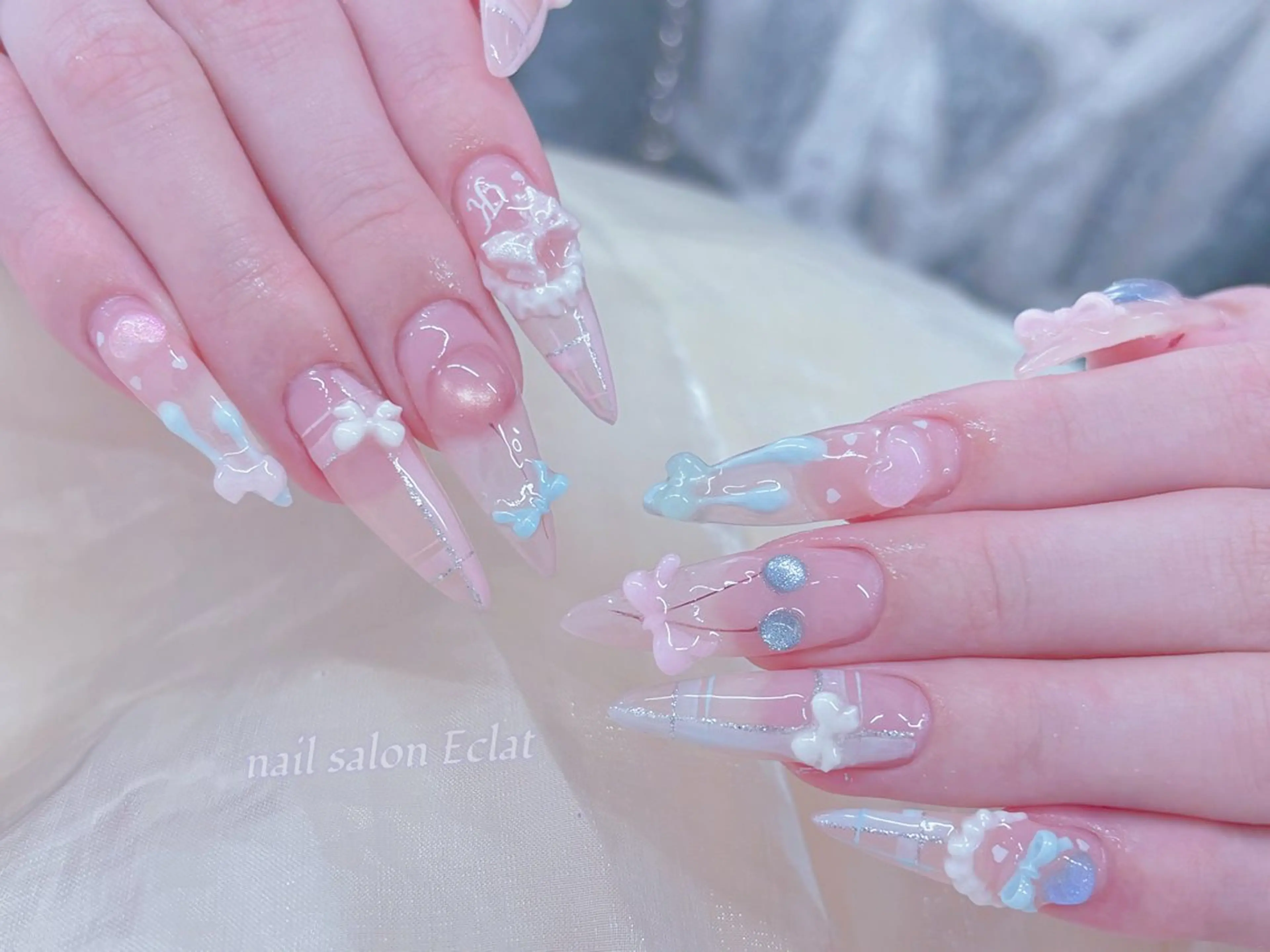 ネイル ハンドネイル ネイルサロンエクラ 🫧Shizukaのネイルデザイン