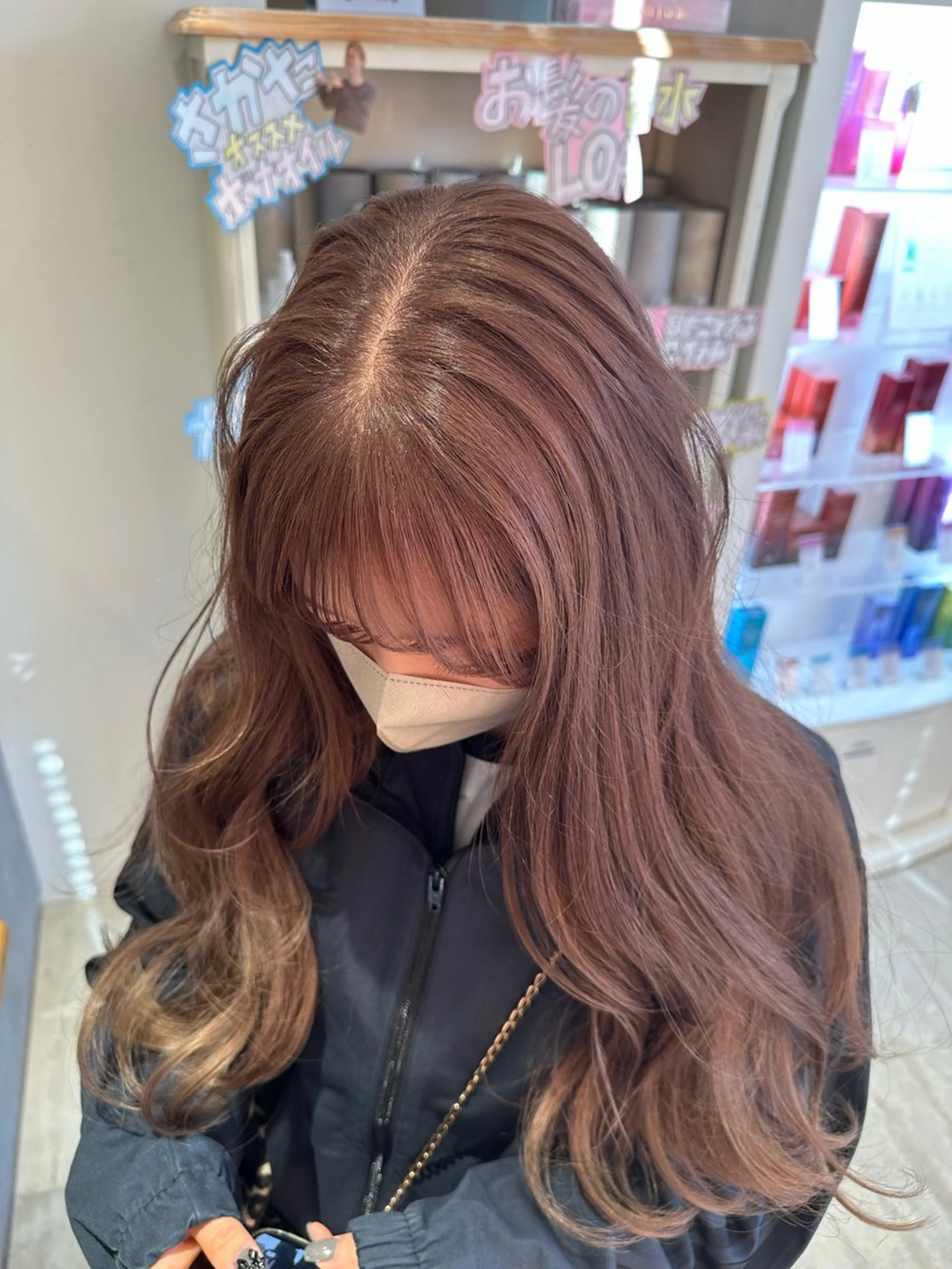 ロング 坂庭 美夢のヘアスタイル