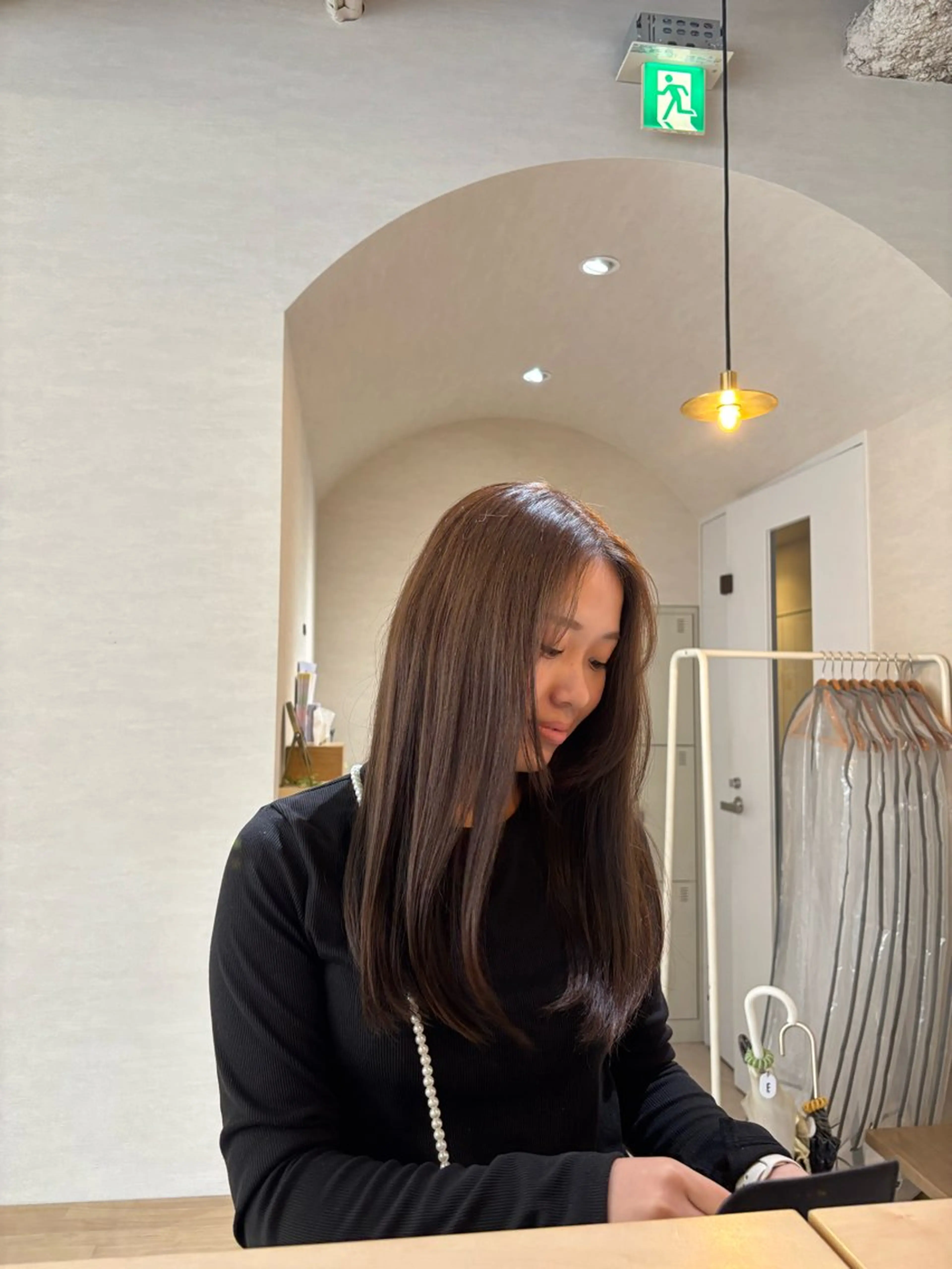 セミロング ヘアカラー トリートメント 段野吾颯 ／ベージュカラーのヘアスタイル