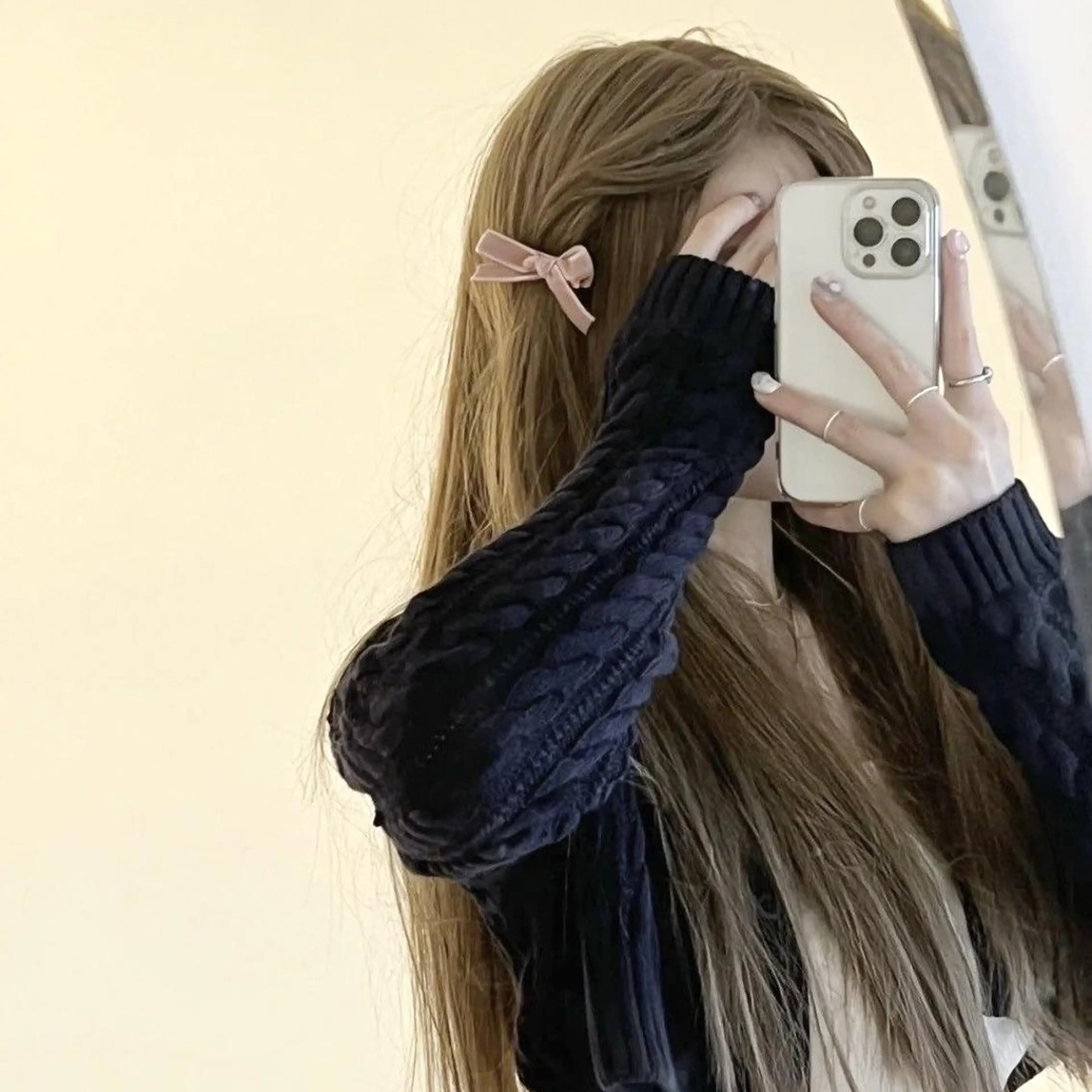 ロング カラー カット 🤍上品韓国ガーリー 🤍ひとみ🤍のヘアスタイル