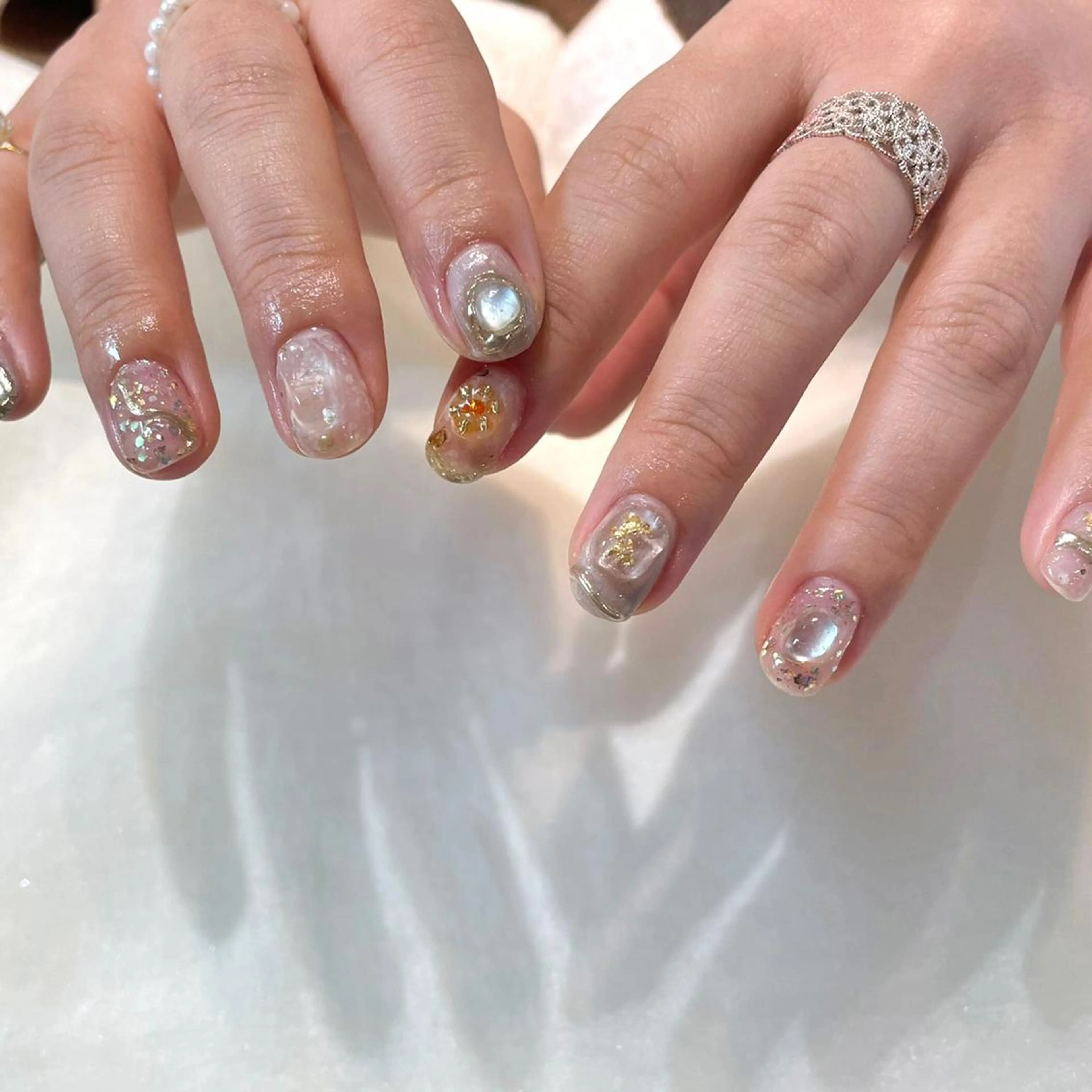 ネイル ハンドネイル 新井 ひなののネイルデザイン