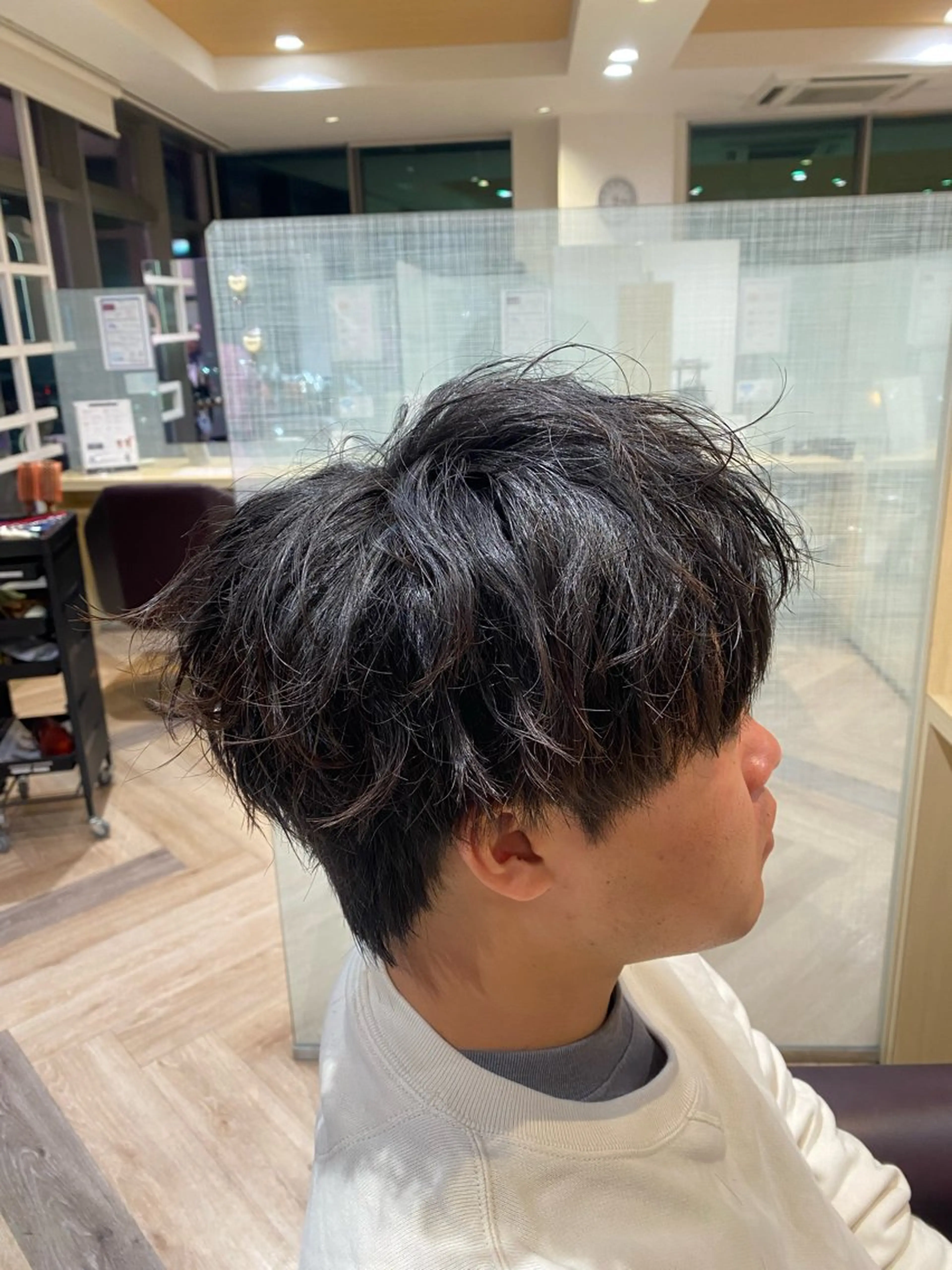 メンズ メンズ特化/フェザー /パーマ/伊勢元のヘアスタイル