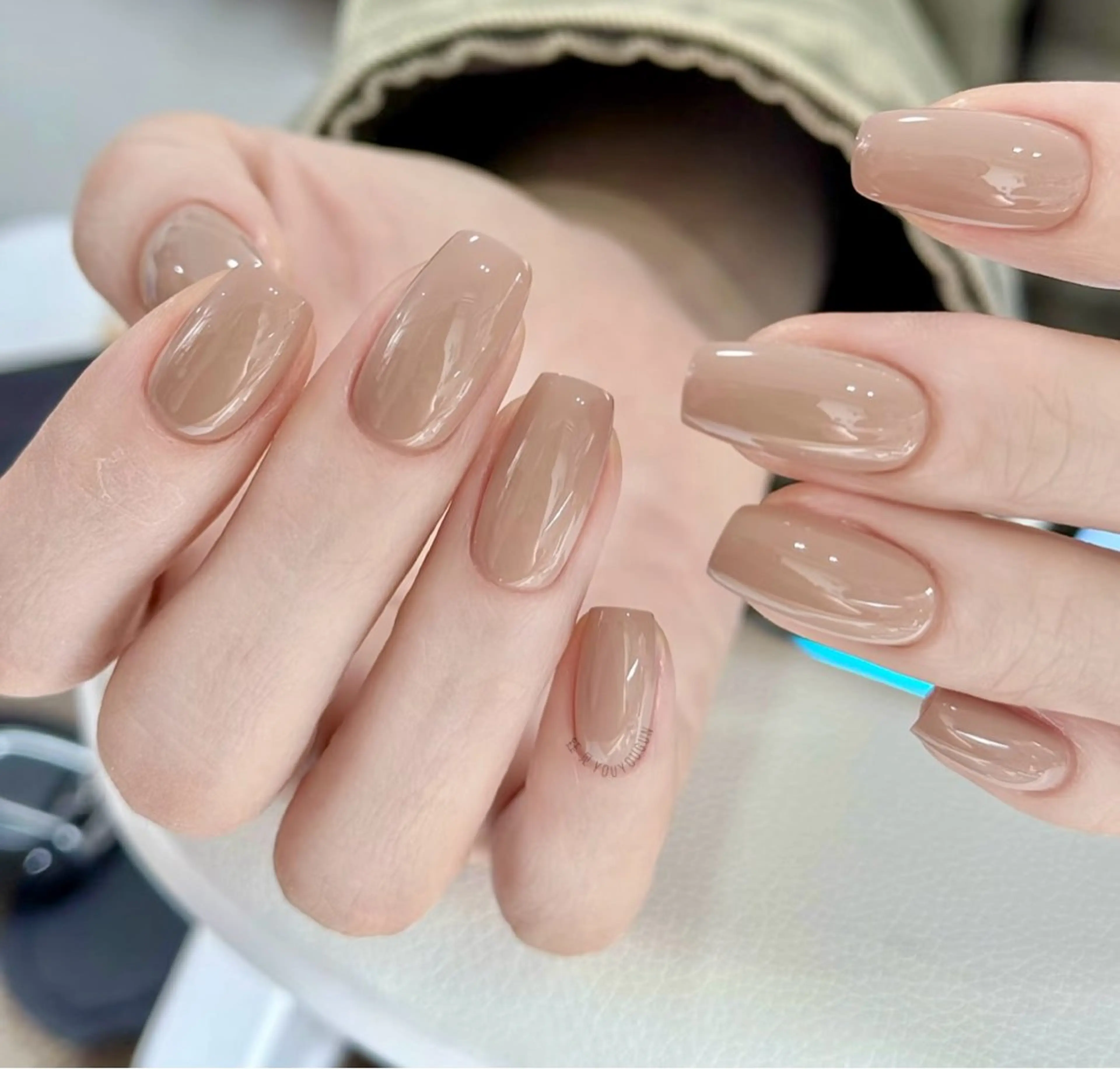 ネイル アートネイル チークネイル 長さ出し フレンチネイル ジェルネイル Yumi Nail Seiのネイルデザイン