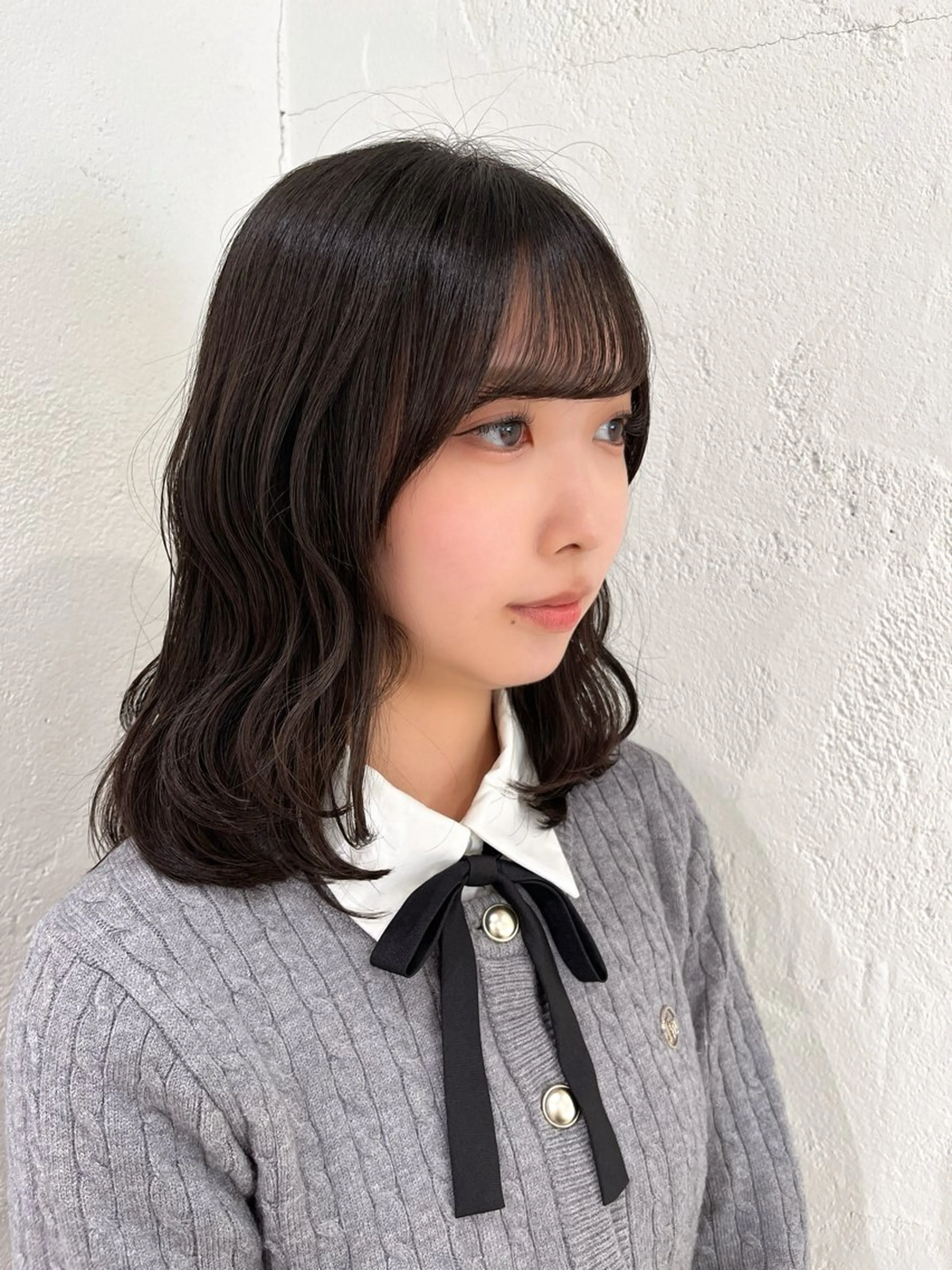 セミロング カット トリートメント 顔まわり‎🤍小顔 カット🤍みさきのヘアスタイル