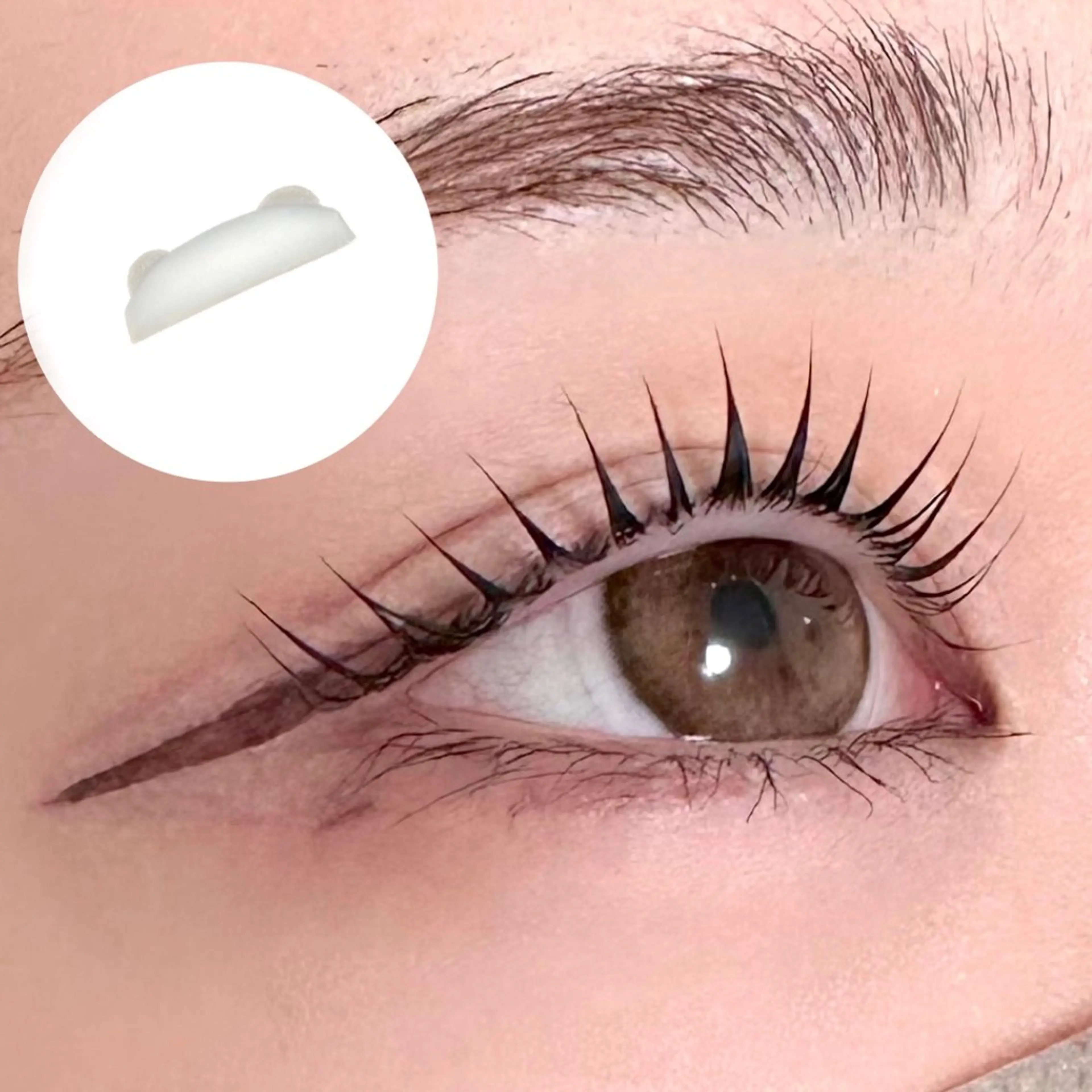 マツエク・マツパ 束感まつ毛 パリジェンヌラッシュリフト まつげパーマ 一重×まつ毛パーマ 束感まつげ｜ユキ 高評価｜堀江のマツエク・マツパデザイン