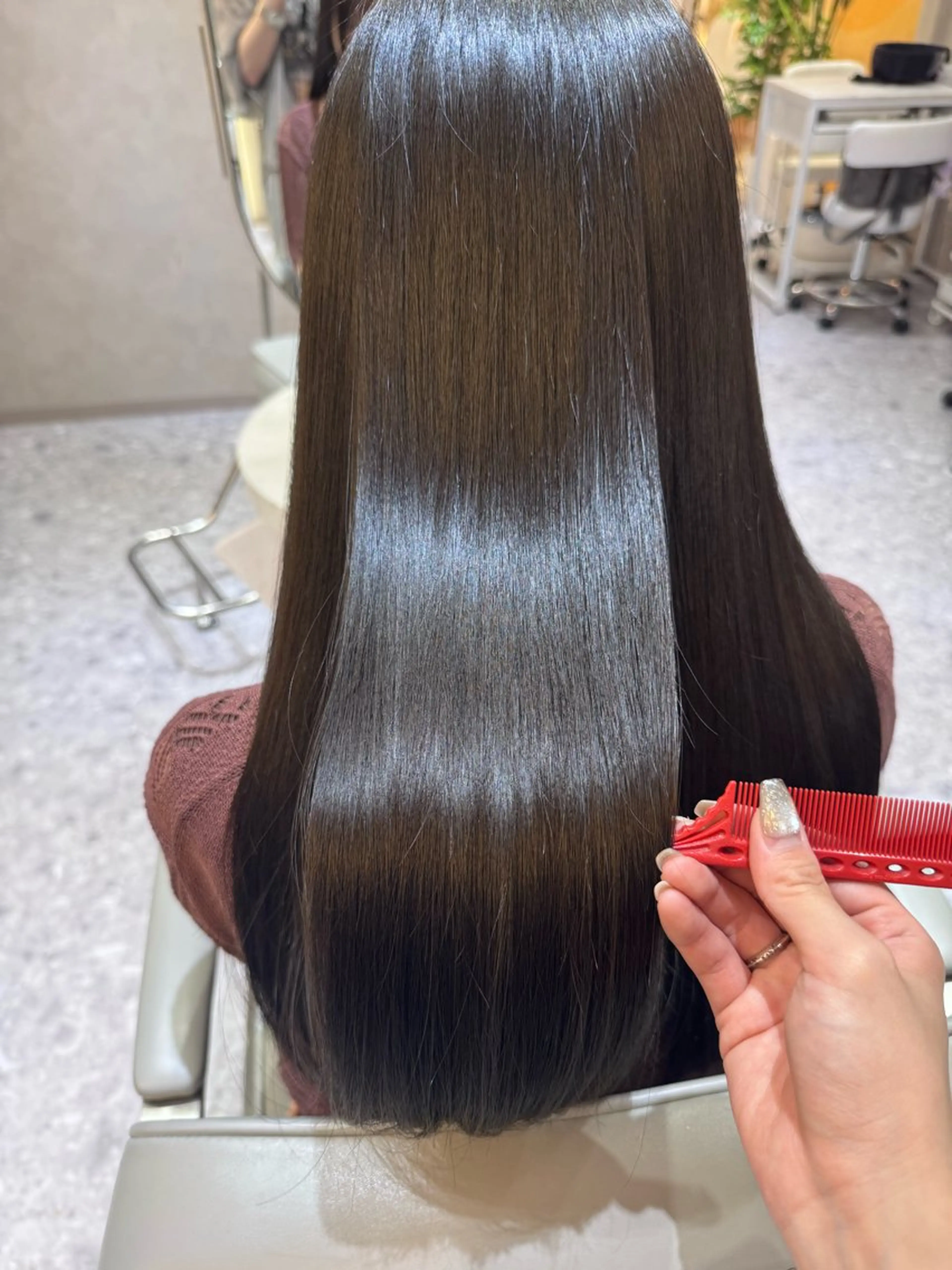 ロング カラー カット ヘアカラー トリートメント 🎀髪質改善/艶髪/ 艶カラー🎀浅田涼風のヘアスタイル