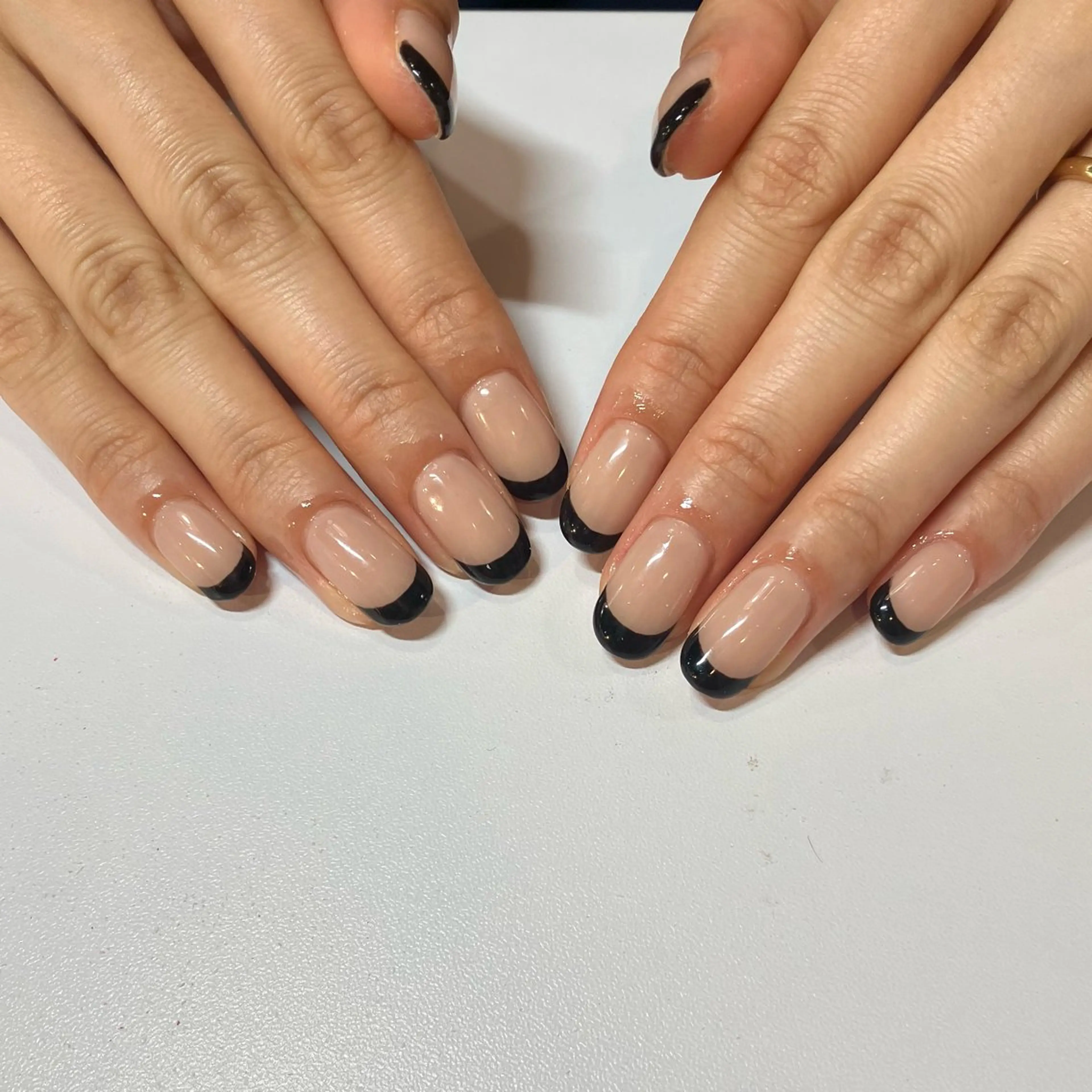 ネイル フレンチネイル シンプルネイル ハンドネイル Take Manaのネイルデザイン