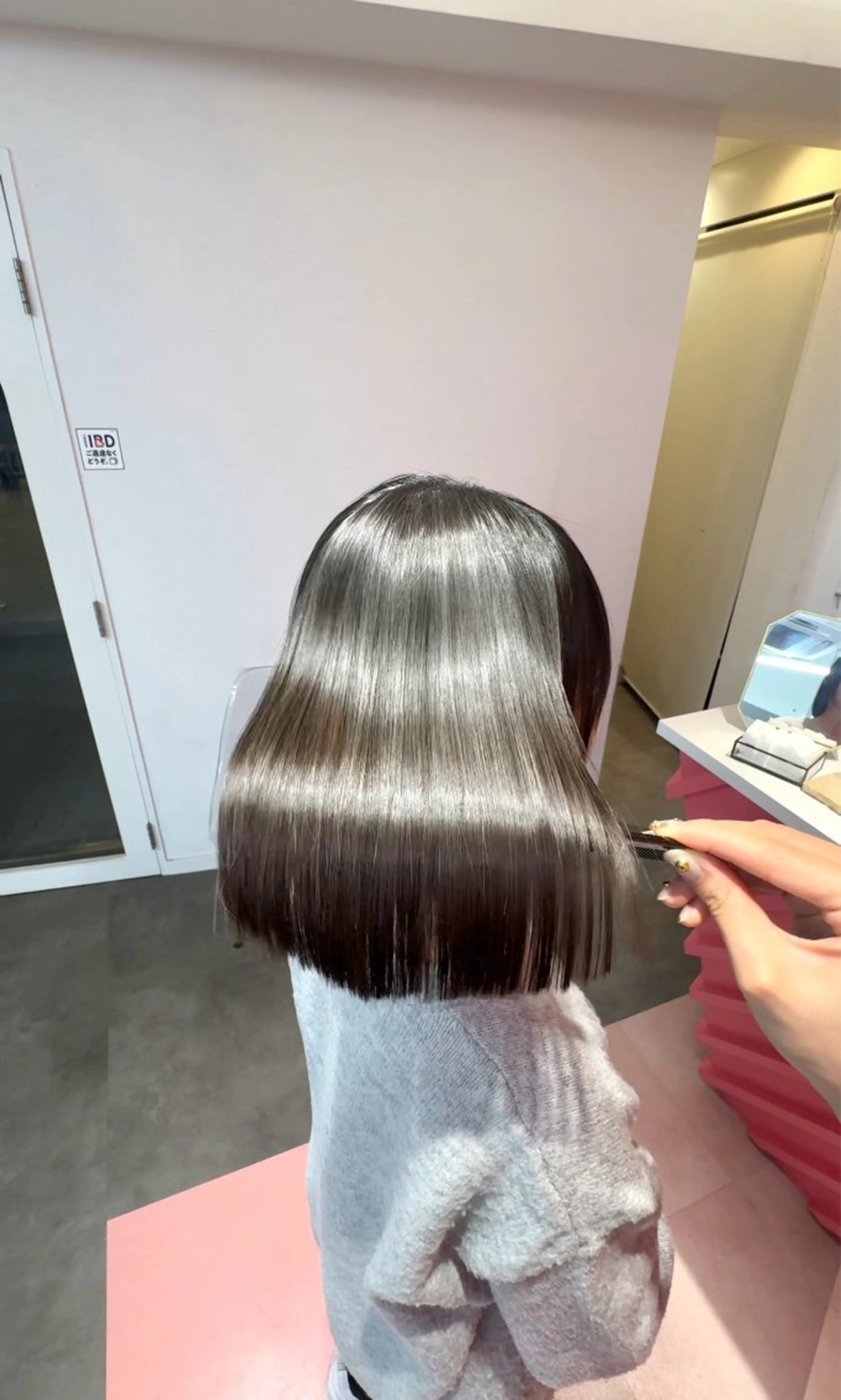 ショート カット 縮毛矯正 トリートメント 莉乃/縮毛矯正/髪質 改善/艶カラーのヘアスタイル