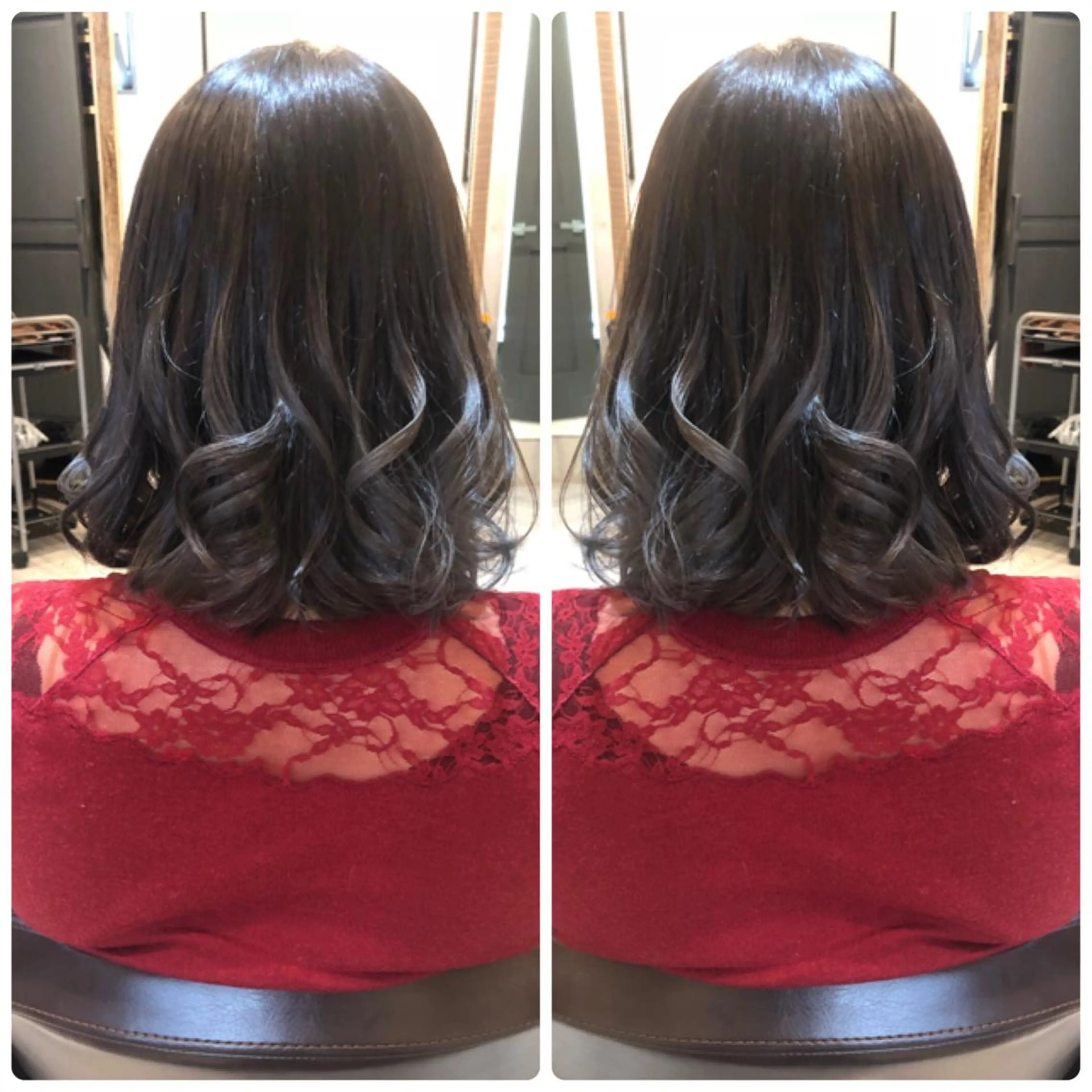 ミディアム カラー アッシュ ブルーカラー ブルーアッシュ ヘアカラー トリートメント 小山内 龍一郎 店長のヘアスタイル