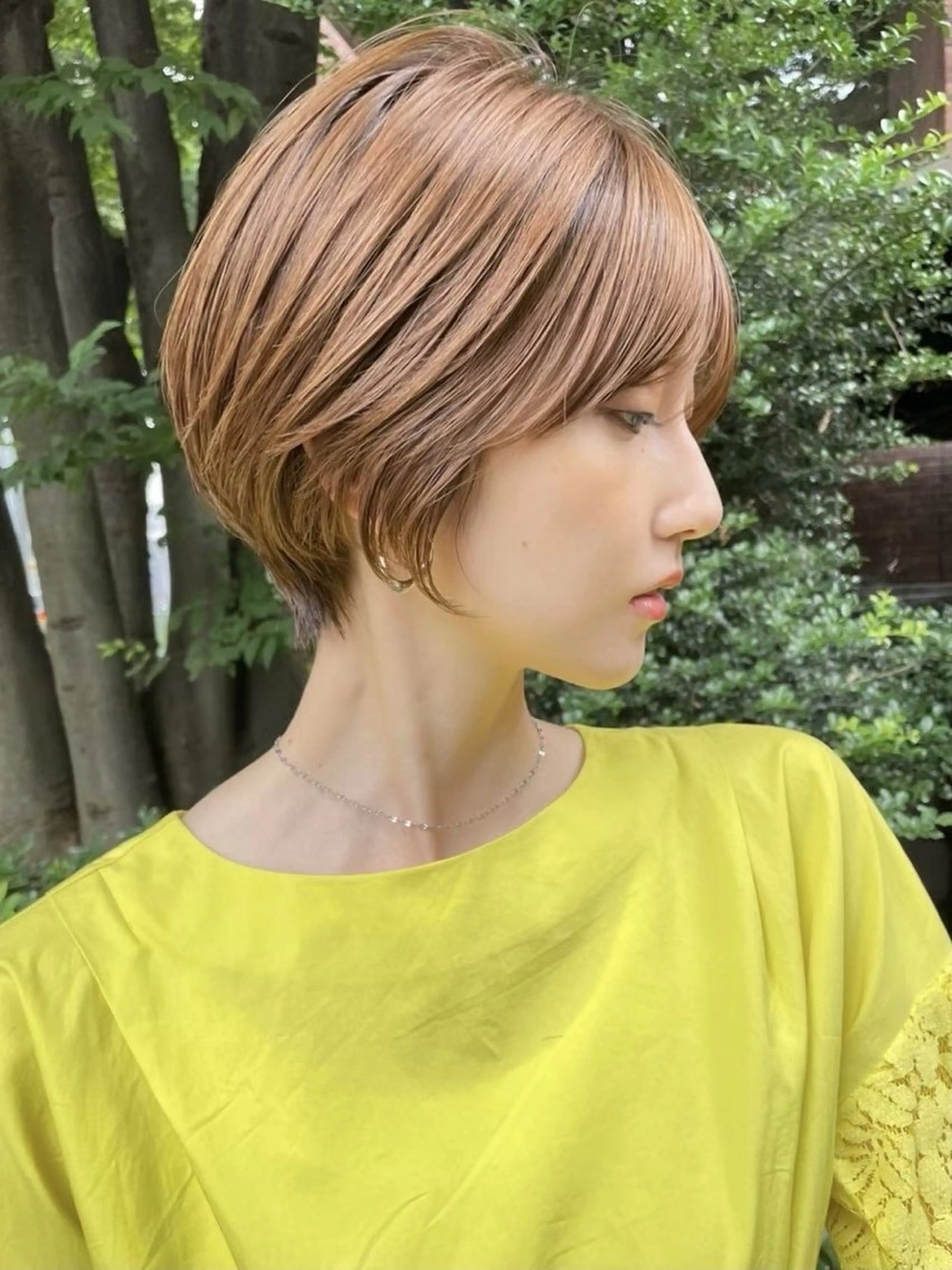 ミディアム カット ヘアカラー トリートメント Hello by Sea所属・レイヤー/艶髪/ボブ /くびれ/伊藤　勇司のヘアスタイル