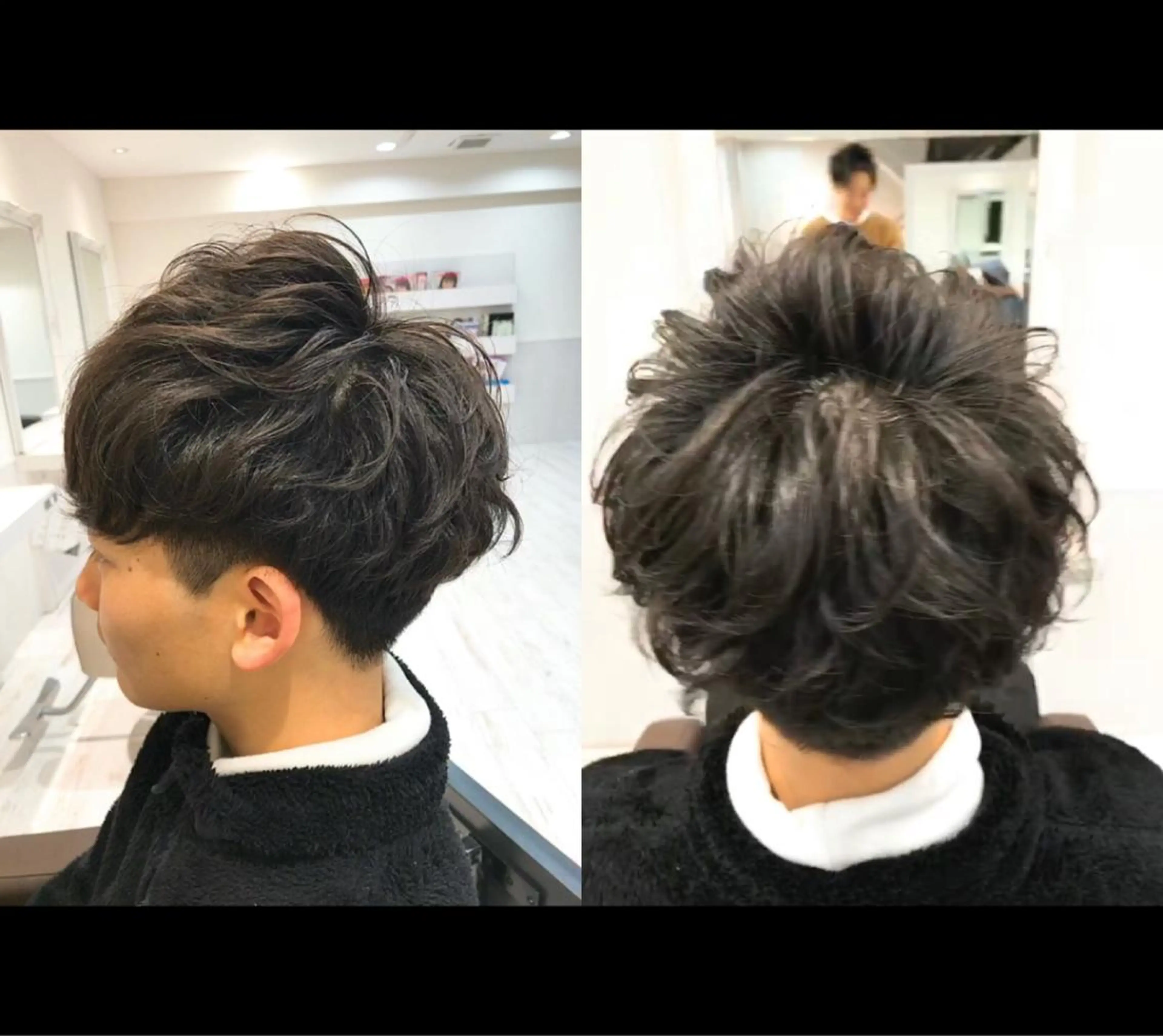 ショート メンズ カット ヘアカラー パーマ 内野 光葉のヘアスタイル