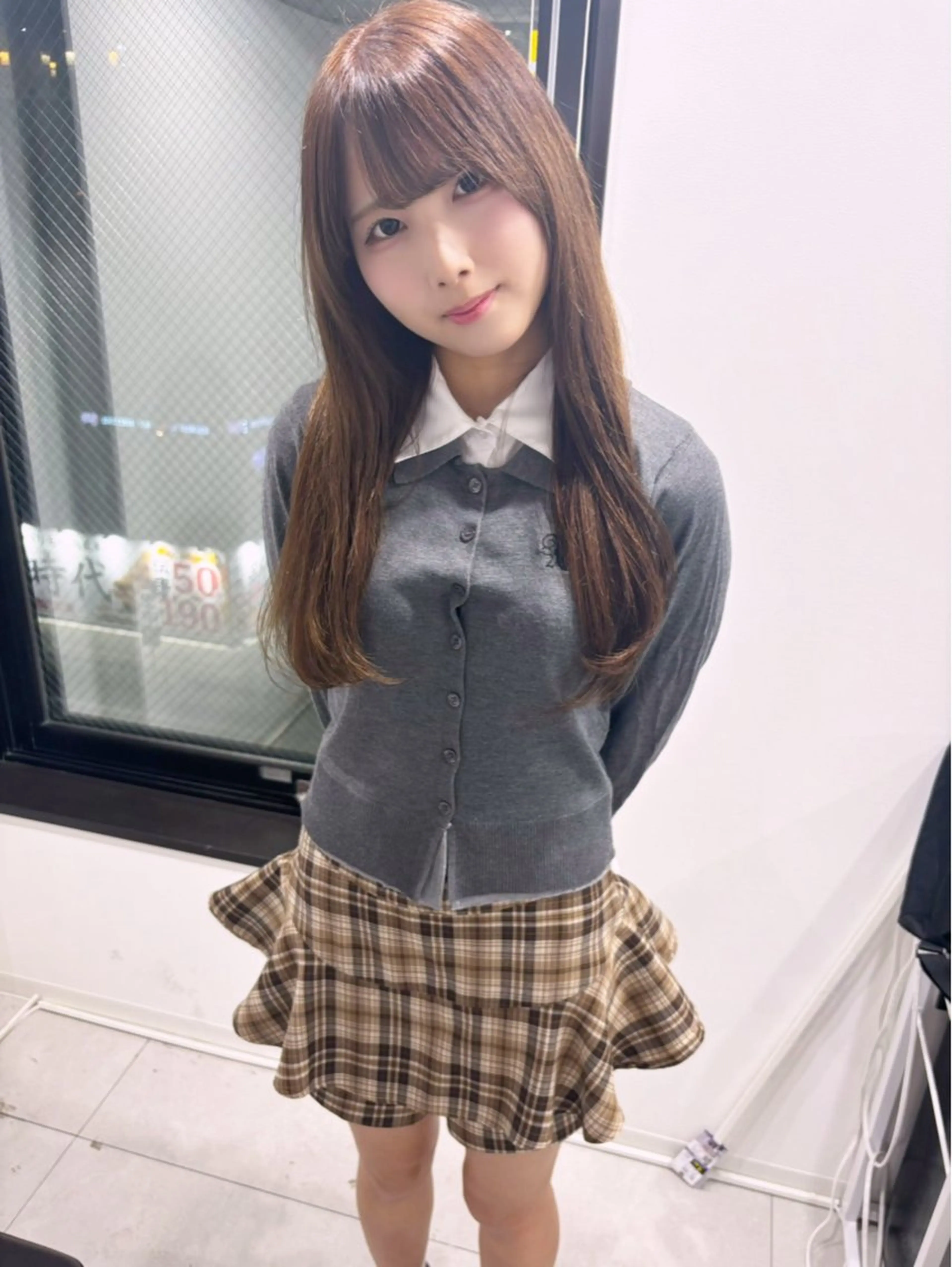 ロング ヘアカラー 孫崎 彩雲のヘアスタイル