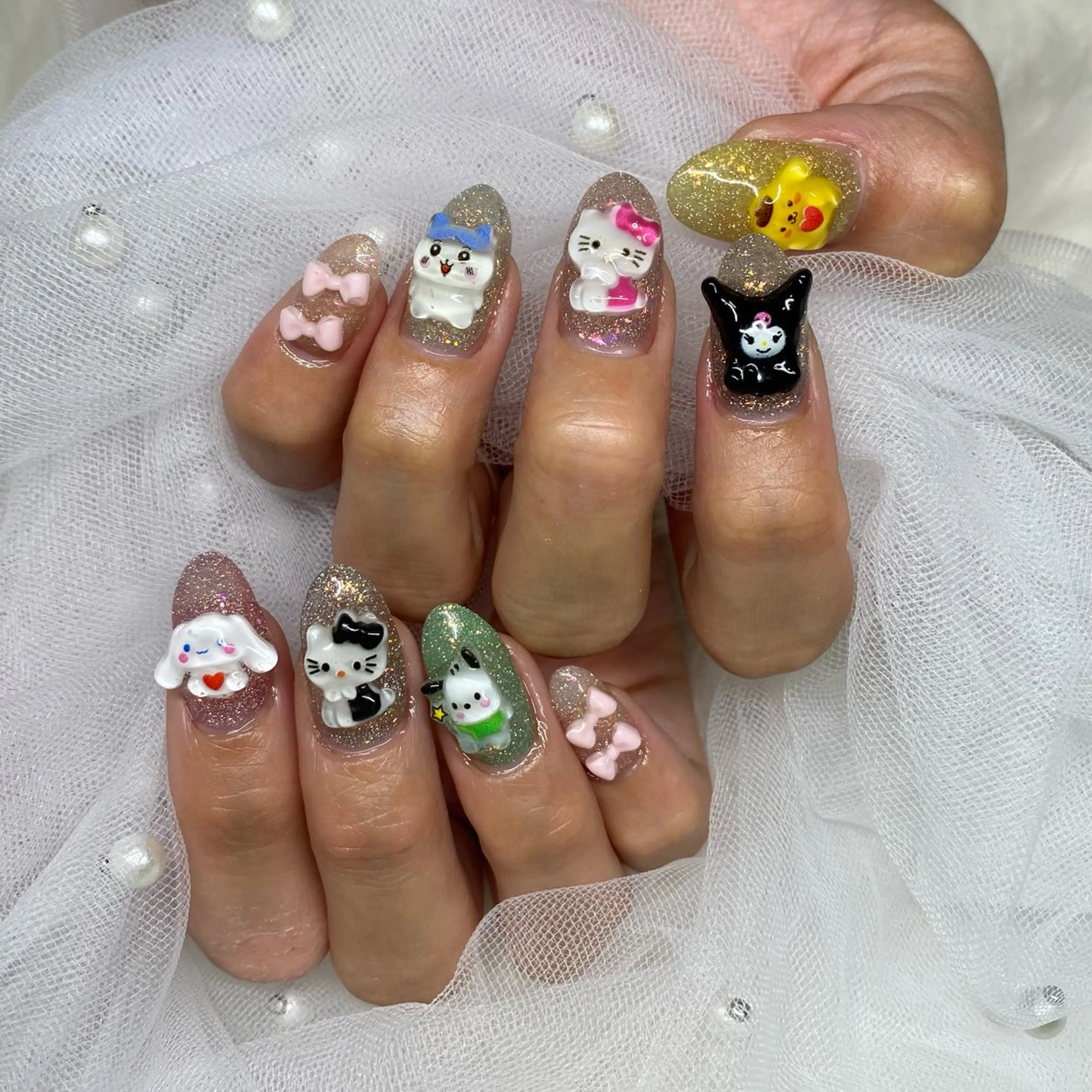 ネイル フラッシュネイル nail salon milkのネイルデザイン