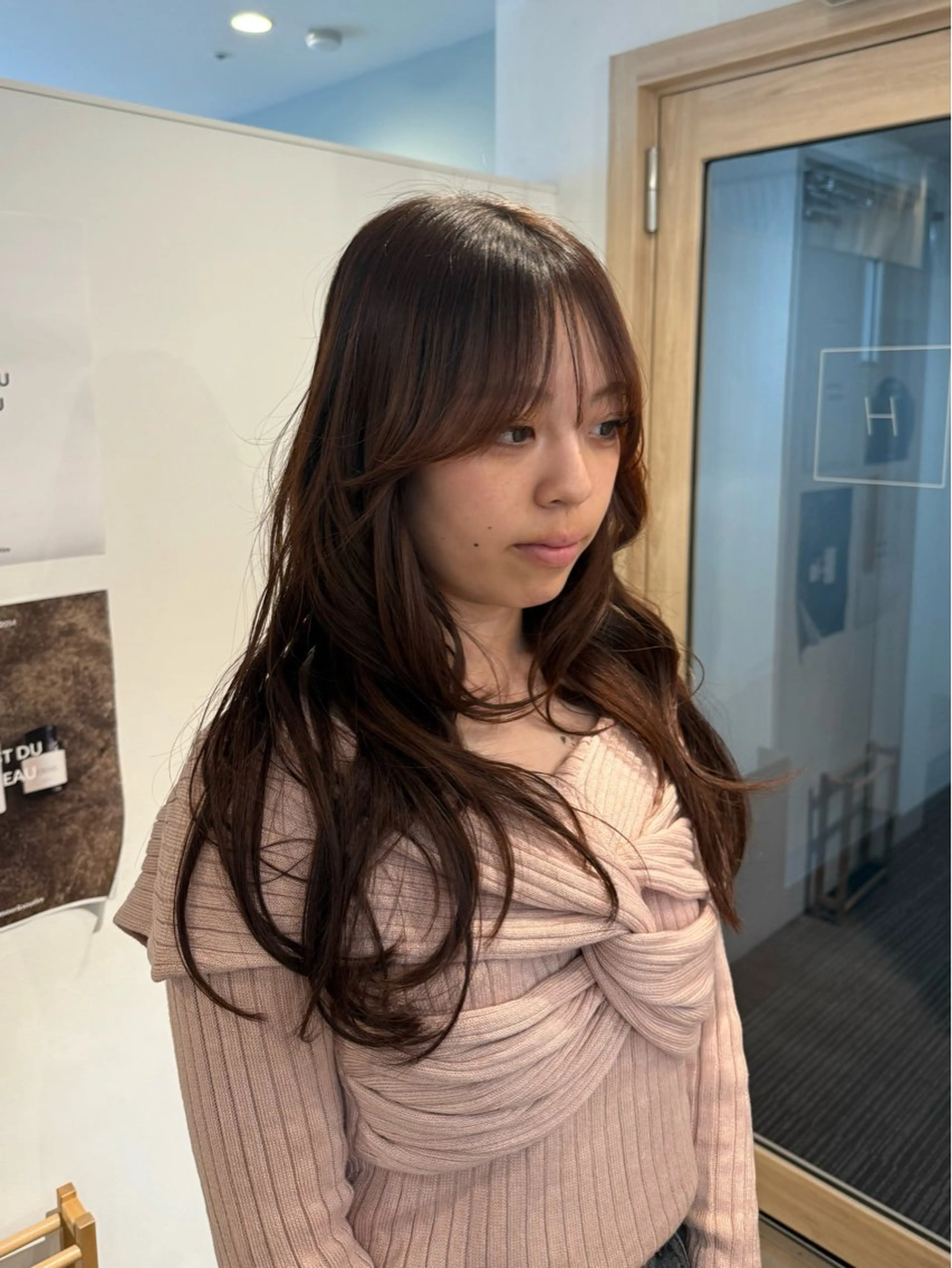 ロング 顔周りカット レイヤーカット 藤本 泰 / カットモデル様募集中のヘアスタイル