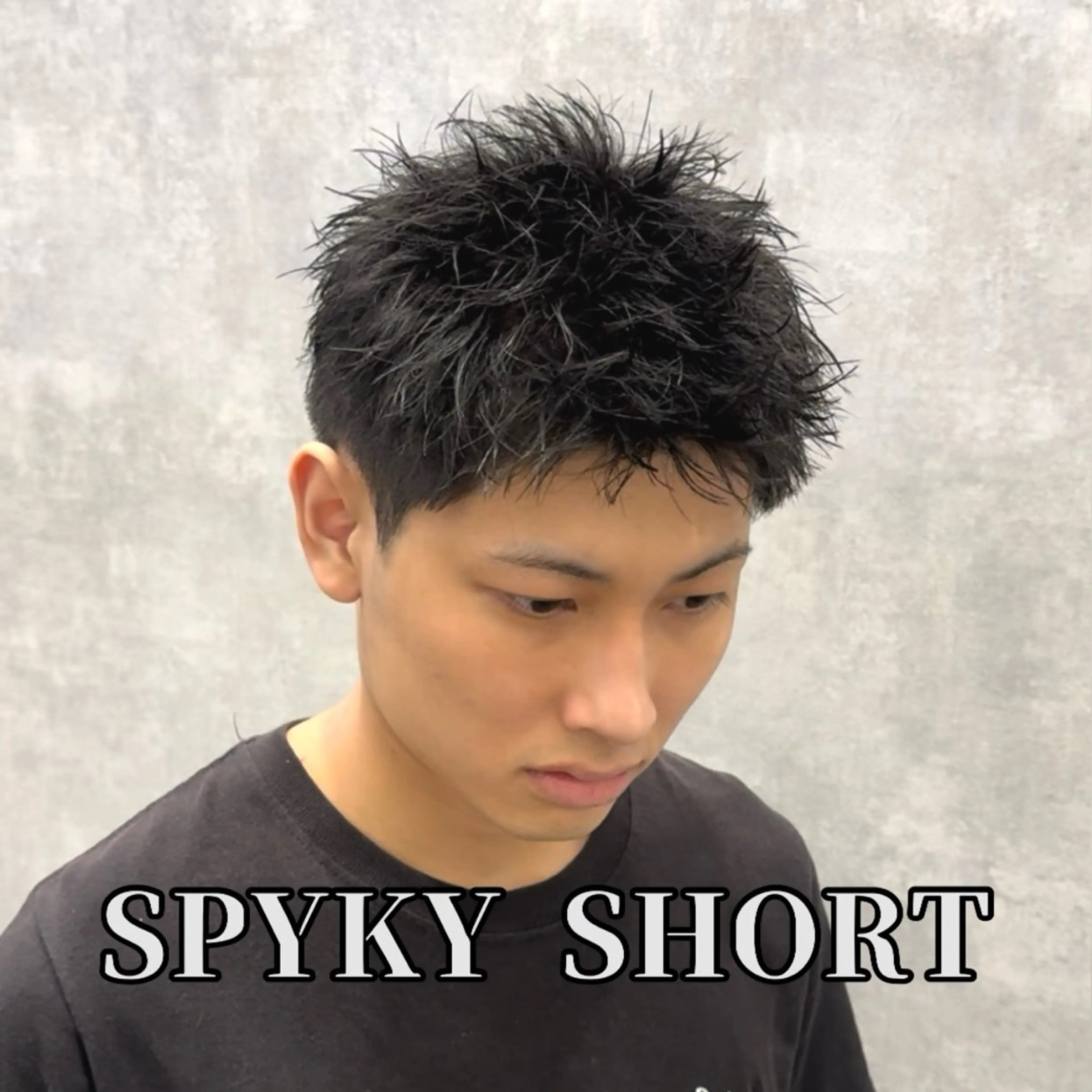 ショート ショートヘア 色気のフェザーパーマ 港南台のメンズ美容師のヘアスタイル