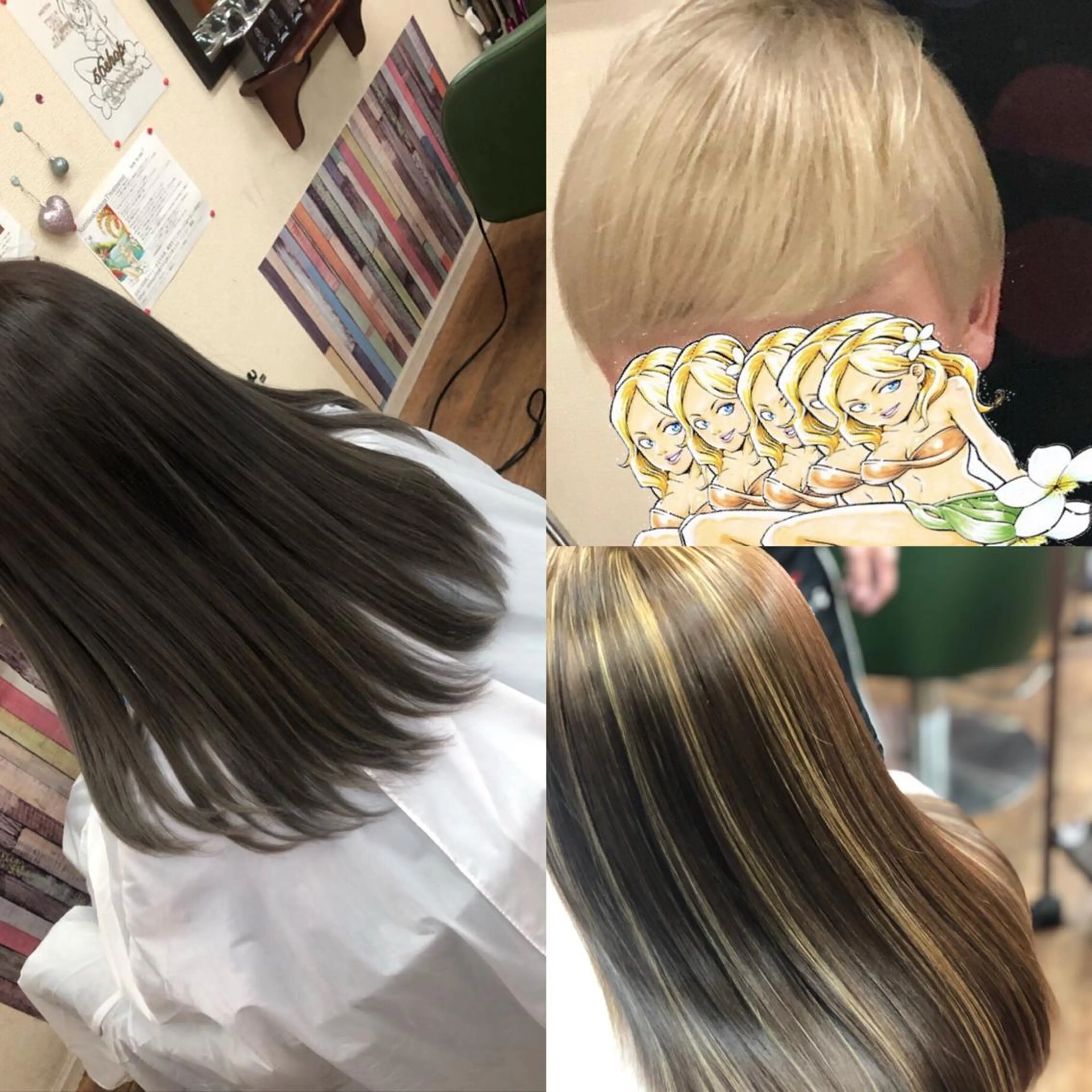 カラー & トリートメント&オリジナルシャンプーsetの写真