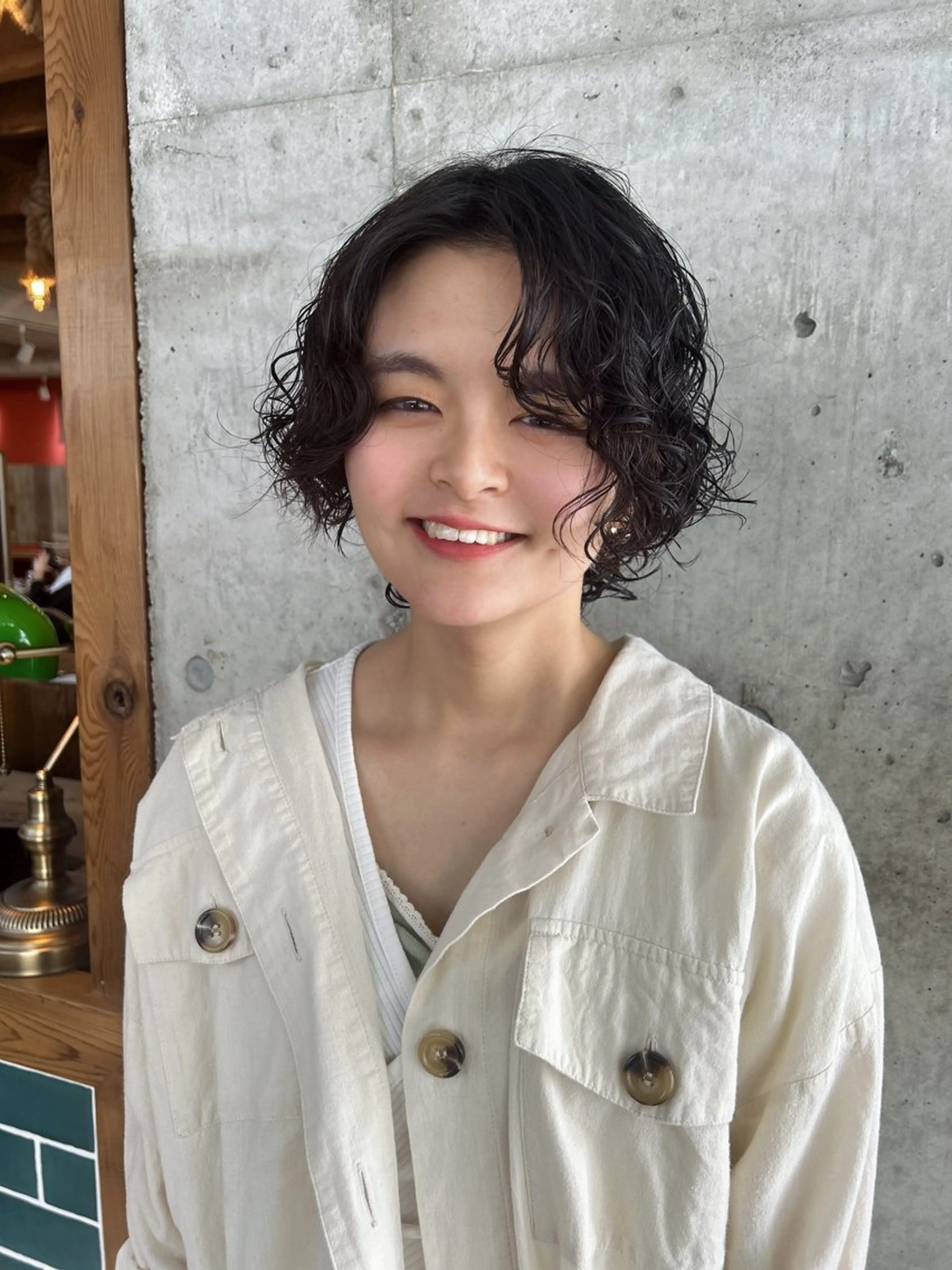 ショート パーマ カット パーマ トリートメント 🎨デザイン🥇 美髪・艶髪　日暮千敬のヘアスタイル