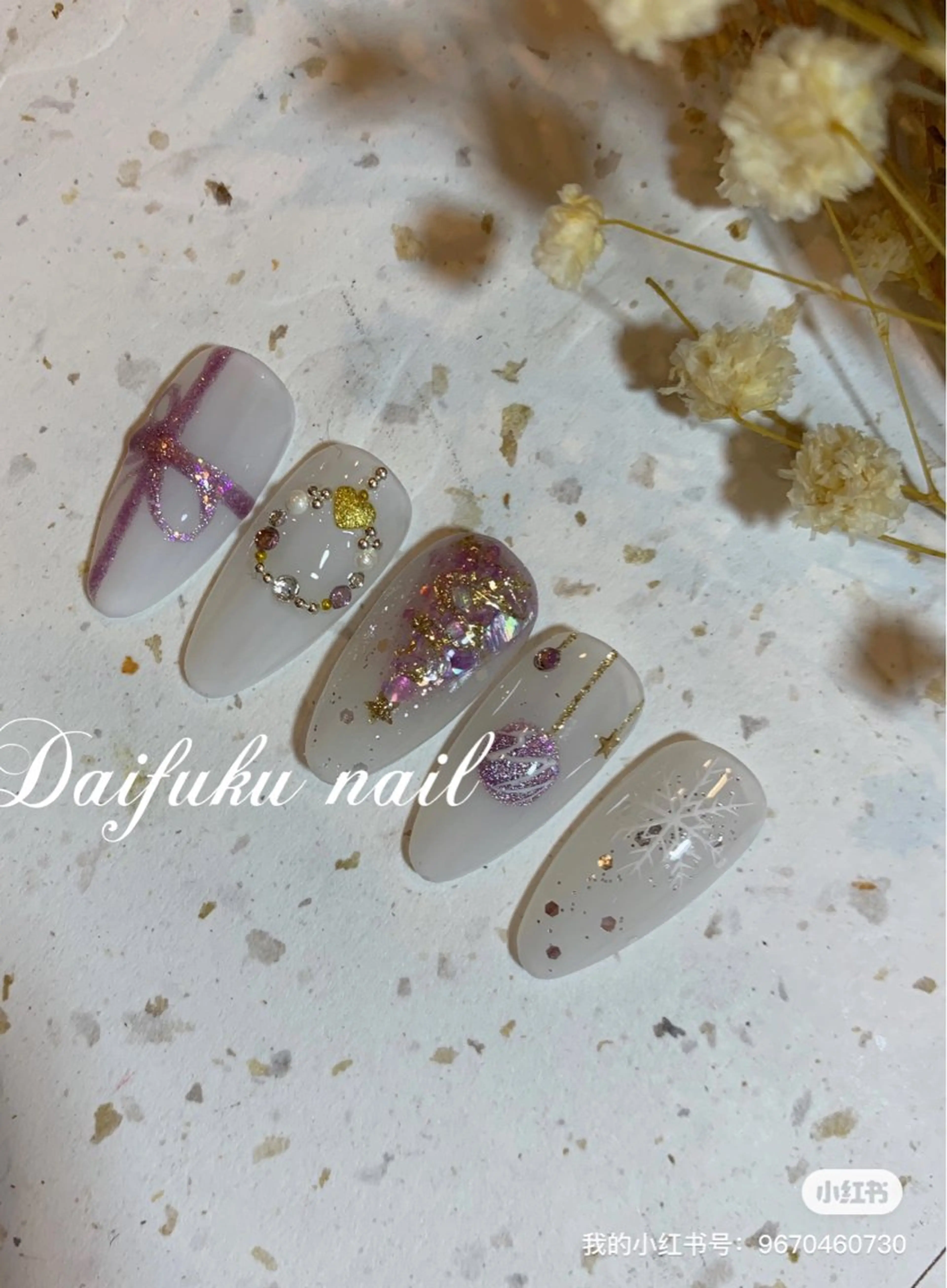 ロング Daifuku nailsのネイルデザイン