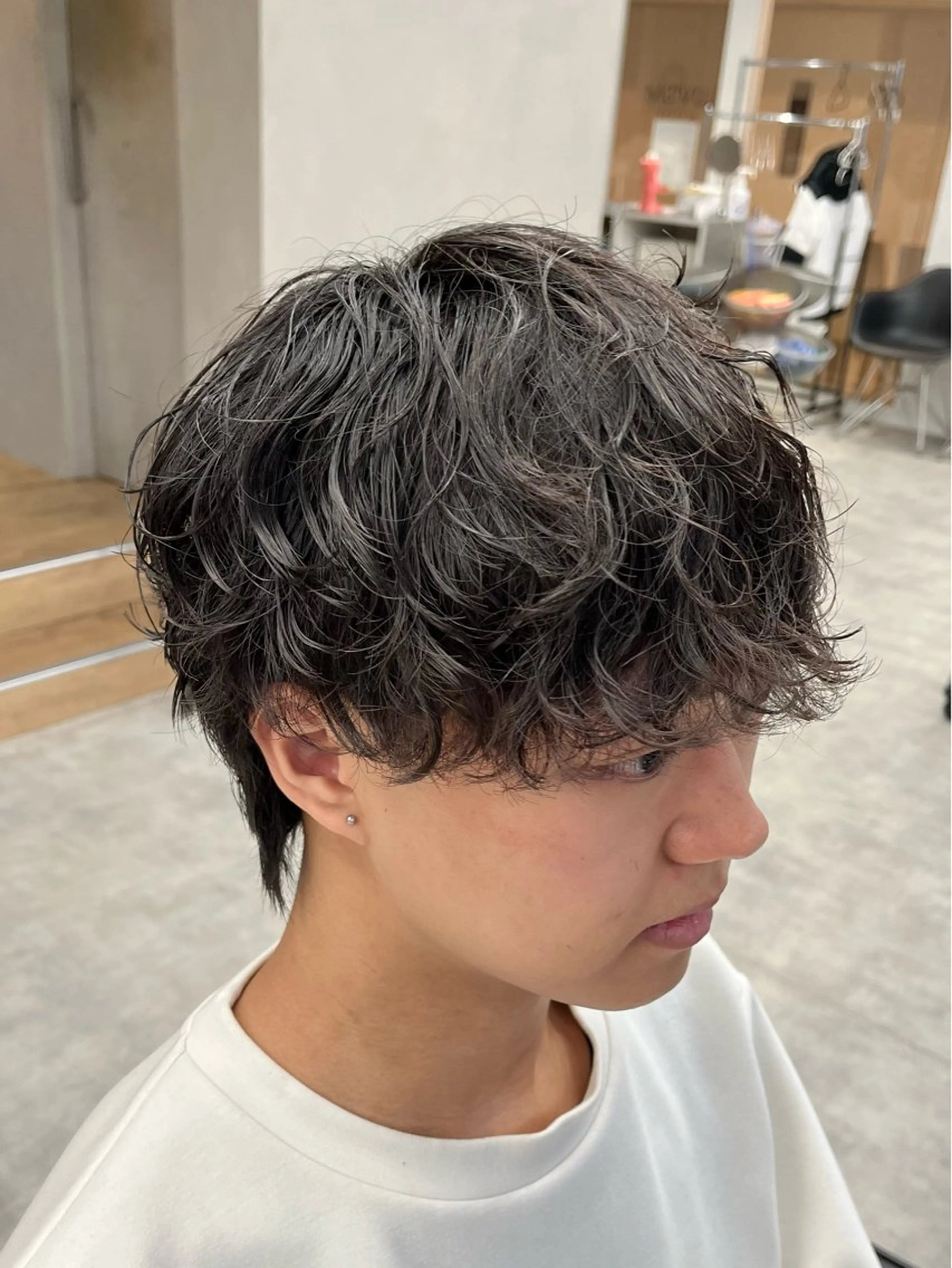 ショート パーマ メンズ メンズパーマ カット パーマ 新潟メンズパーマ 新潟駅/小田拓実のヘアスタイル