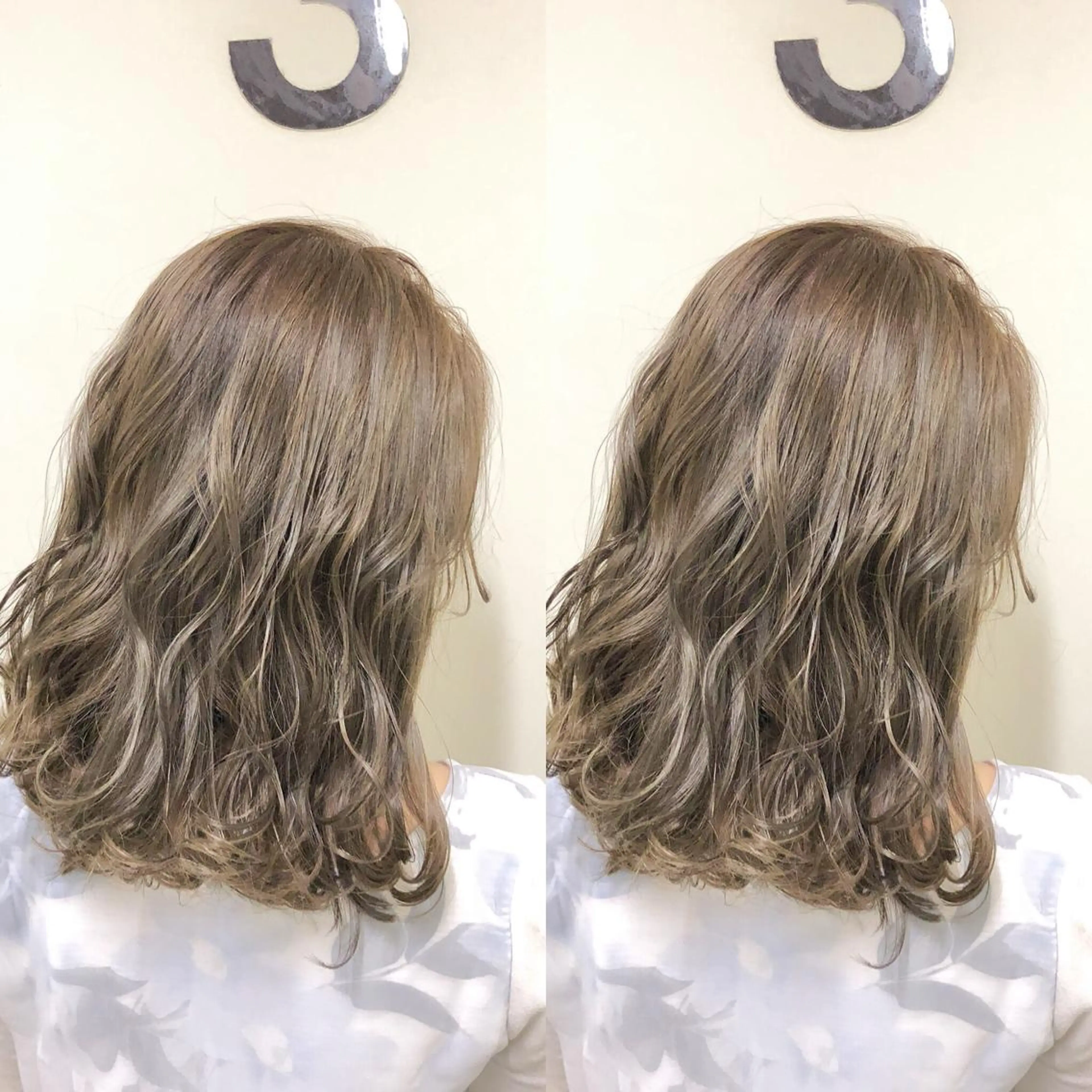 ミディアム カラー パーマ キッズ ネイル マツエク・マツパ ベージュカラー イルミナカラー 綺麗な髪質にしたい方 限定🌈清水　祥のヘアスタイル