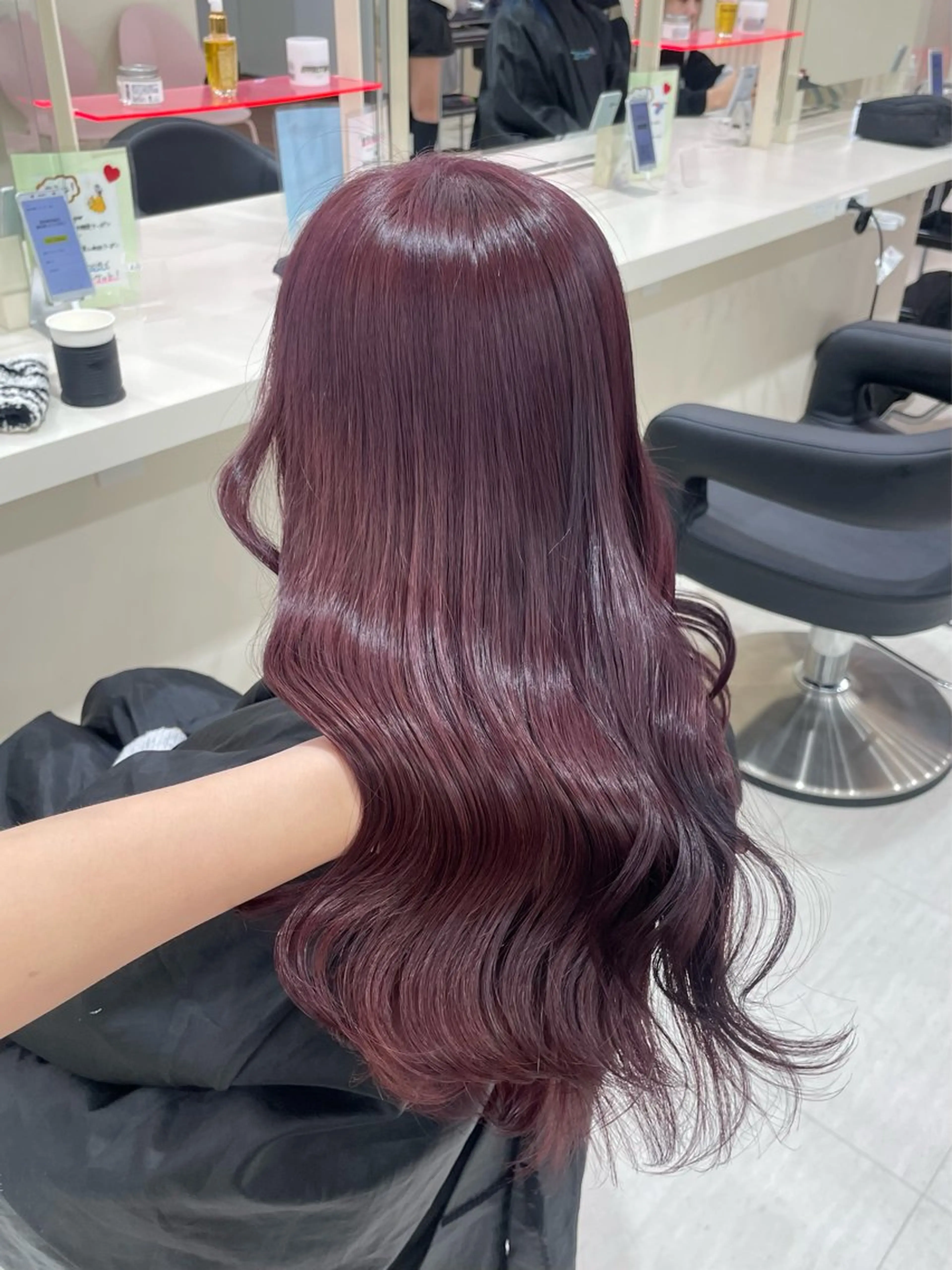 ロング 🎀🫧透明感 ピンクラベンダー💟のヘアスタイル