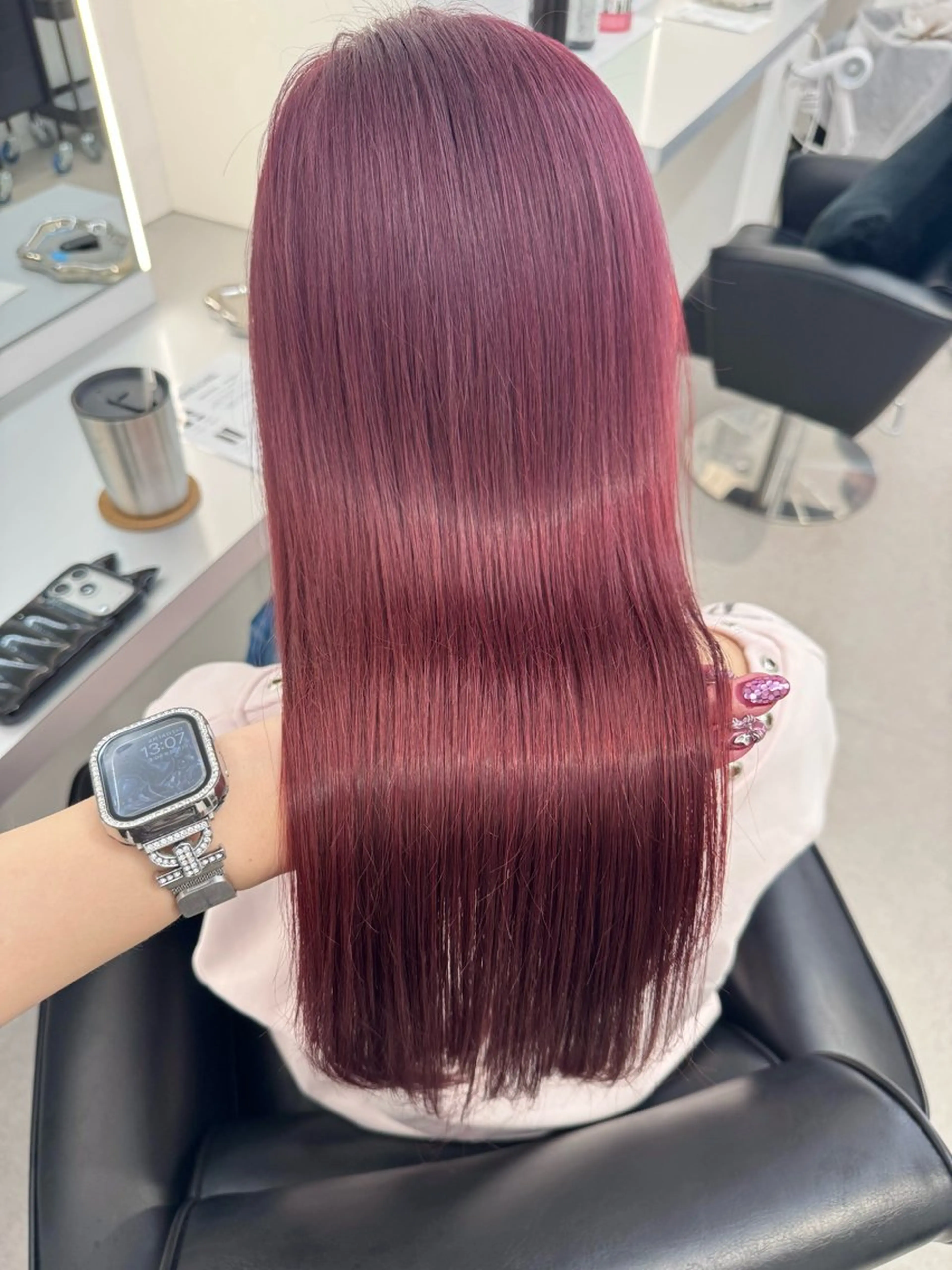 ロング カラー ヘアカラー トリートメント ブリーチ/艶カラー 💎koharu💎のヘアスタイル