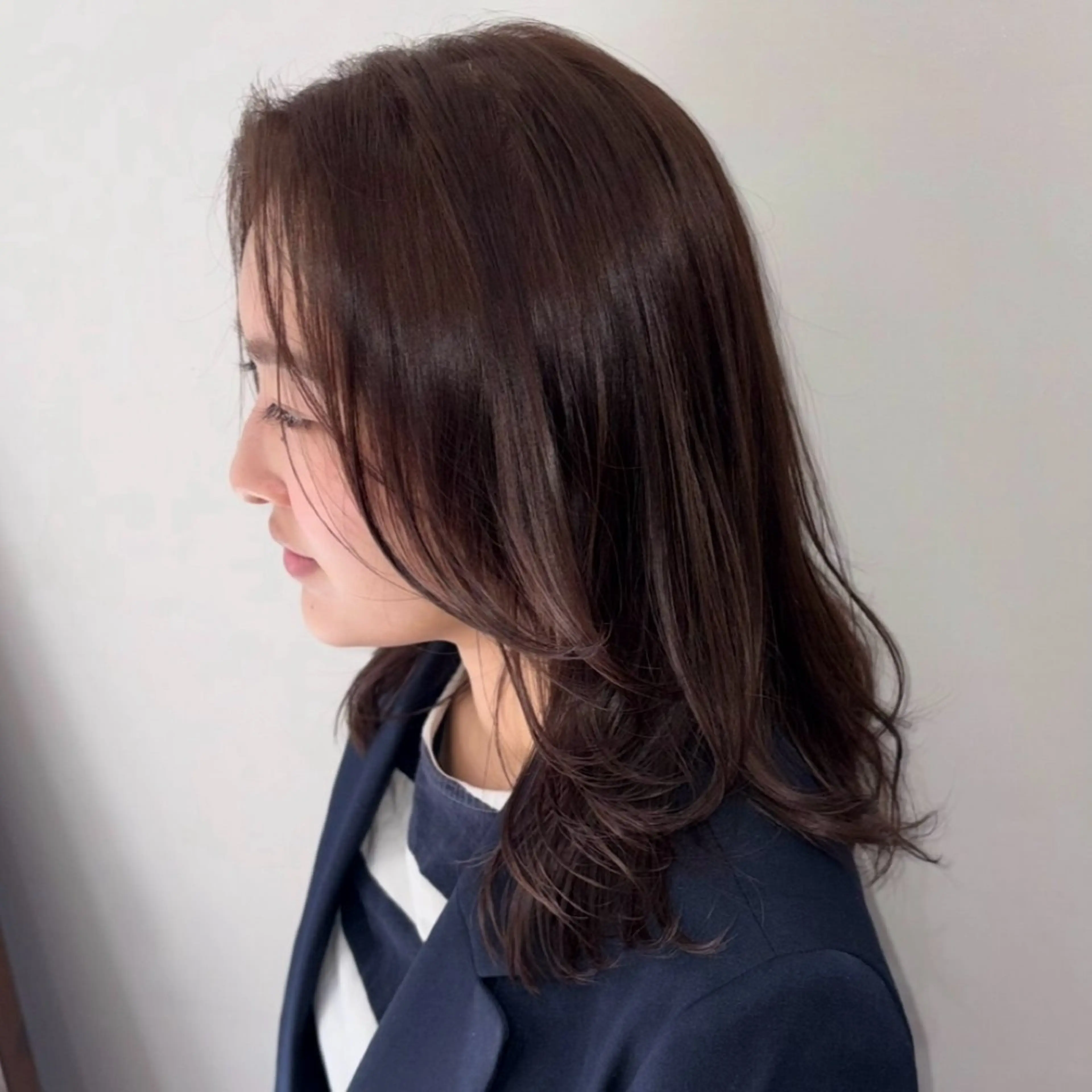 セミロング カラー 透明感カラー momo / カラーモデルのヘアスタイル