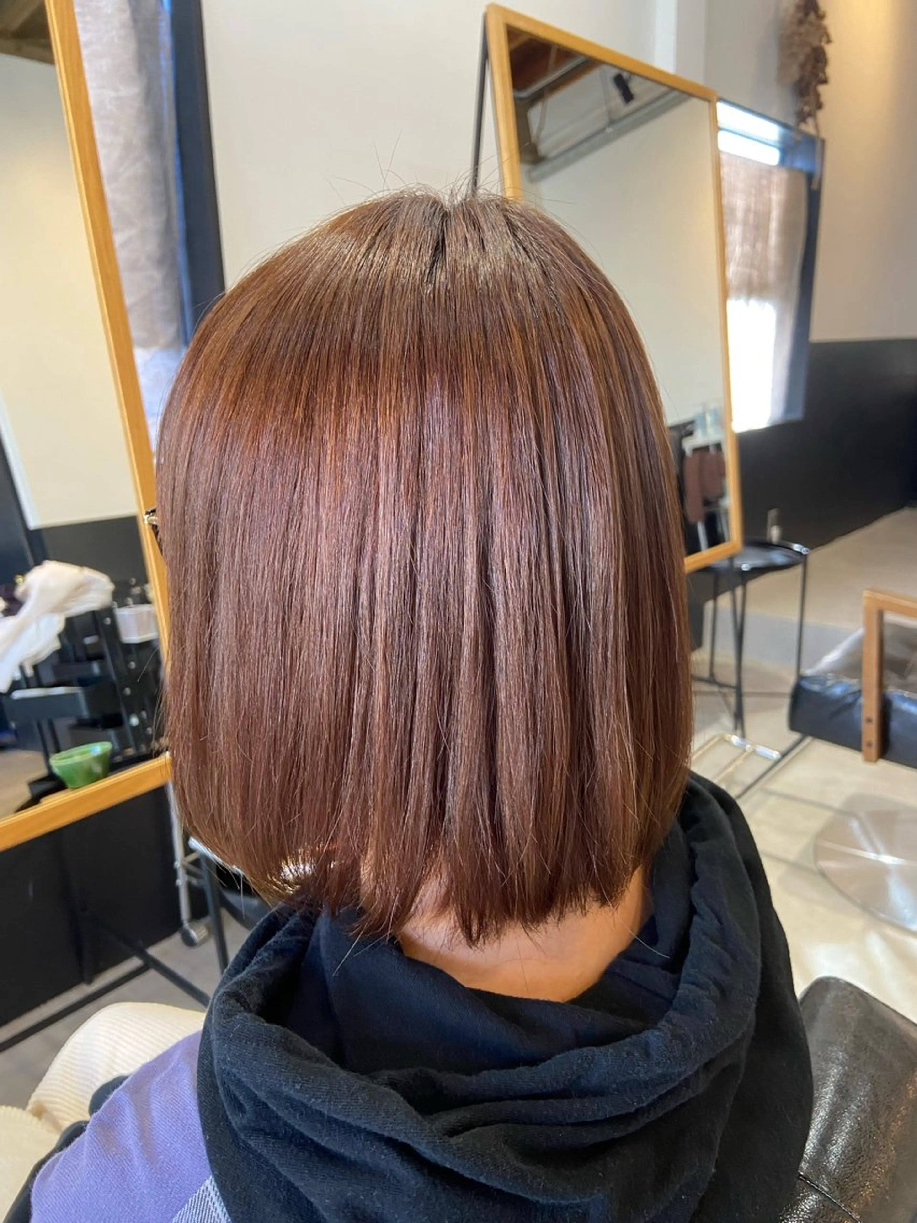 ミディアム 縮毛矯正 💫縮毛矯正/ カット💫徳永あい子のヘアスタイル