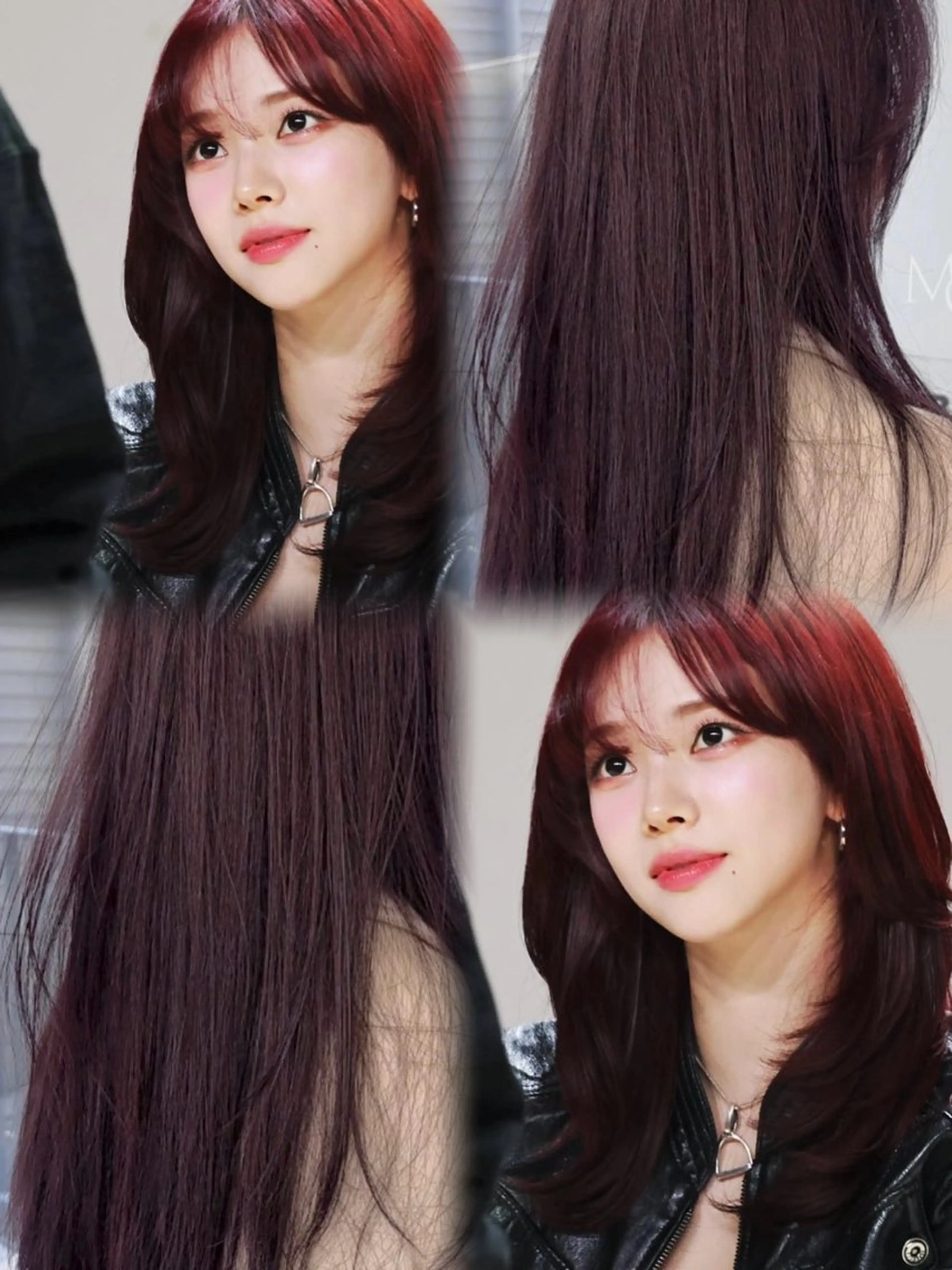 ロング カラー グレージュ オリーブグレージュ オリーブグレー 韓国風ヘア カット ヘアカラー 美髪縮毛矯正 髪質改善/ayaのヘアスタイル