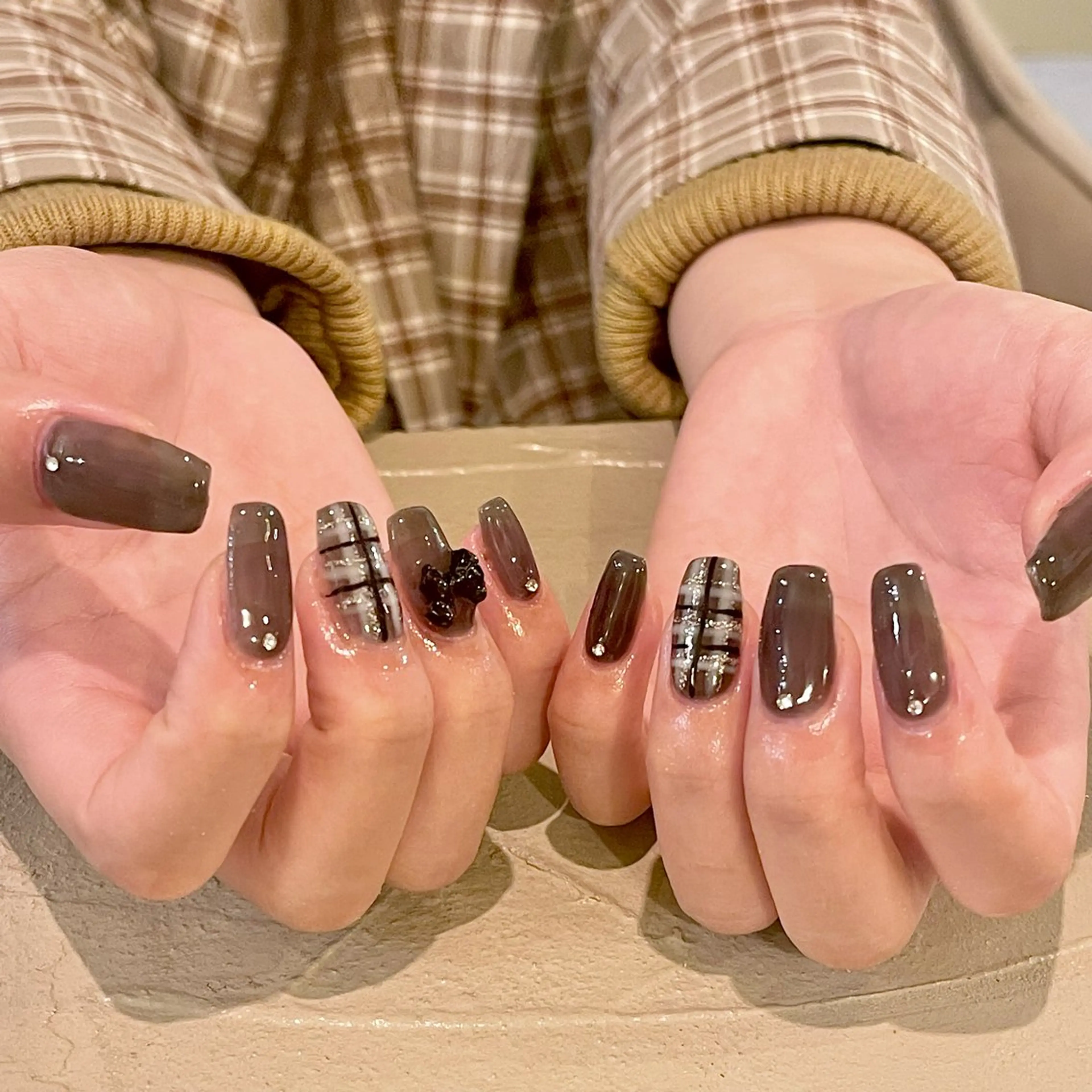 ネイル アートネイル 冬ネイル ネイルサロン赤ちゃん所属・ネイルサロン赤ちゃん MIYUのネイルデザイン