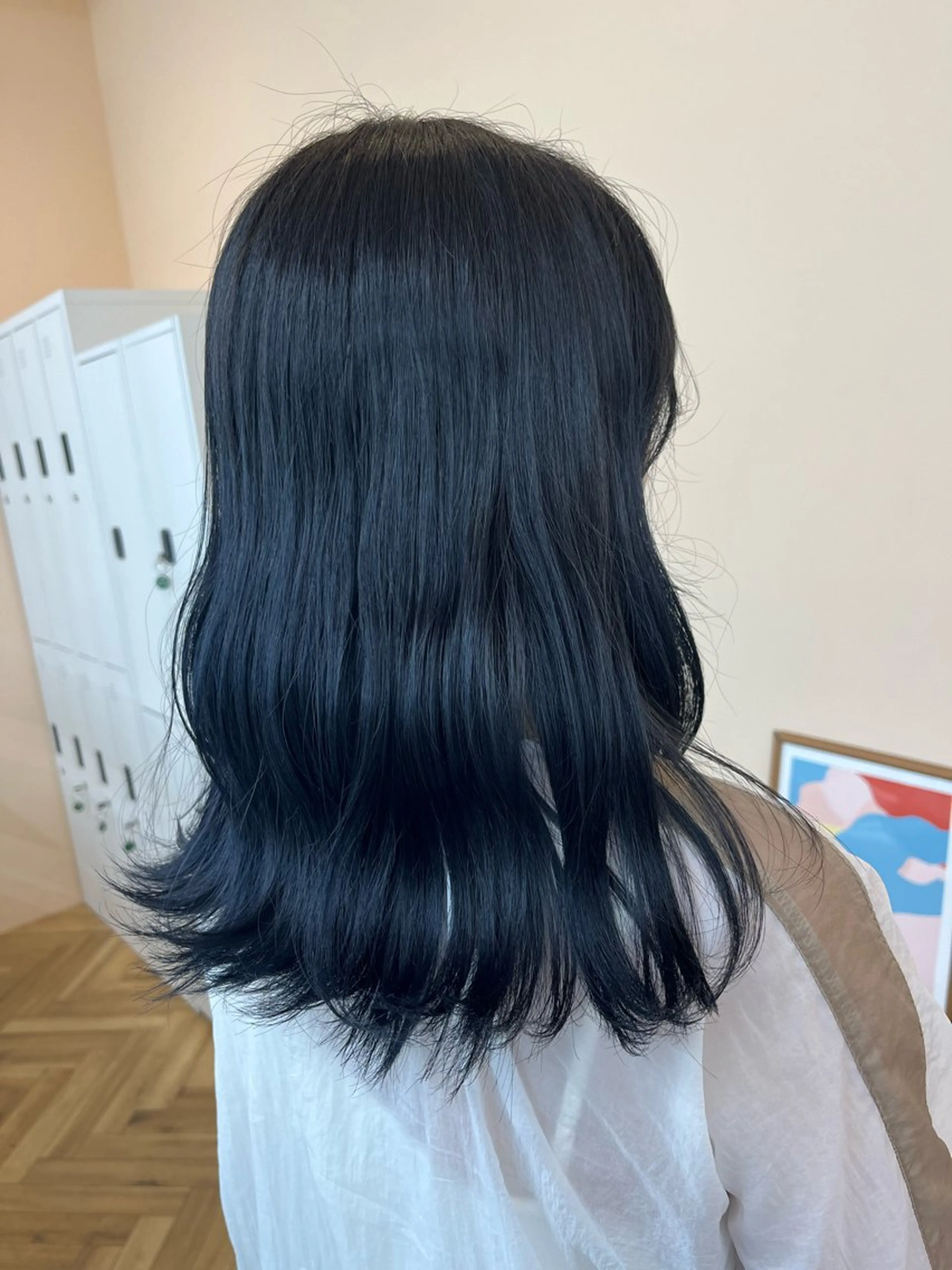 カラー yuka/ロング/ レイヤーカットモデルのヘアスタイル