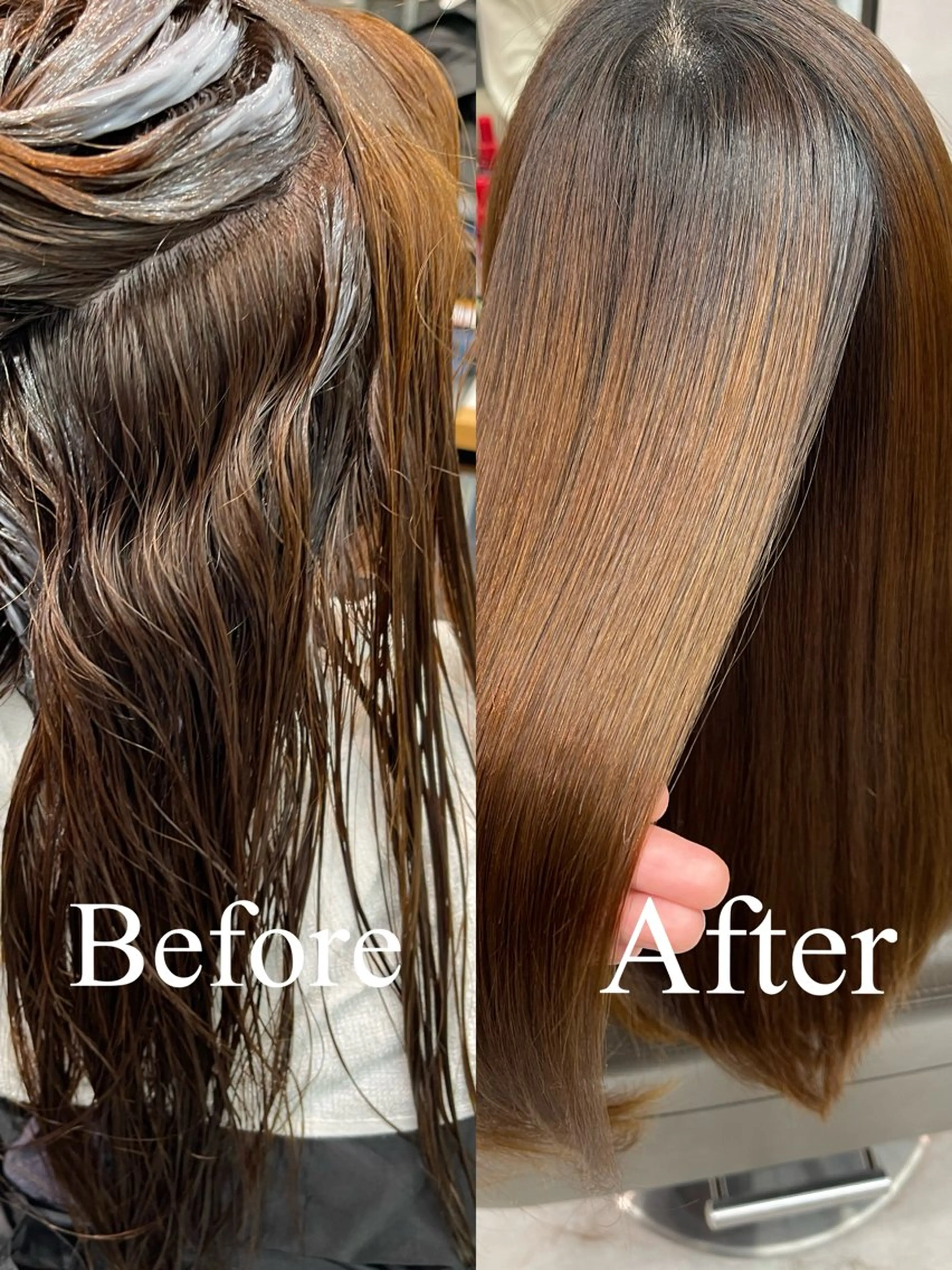 ロング くせ毛 縮毛矯正 縮毛矯正 charm《銀座》 ヘアセット/縮毛矯正のヘアスタイル