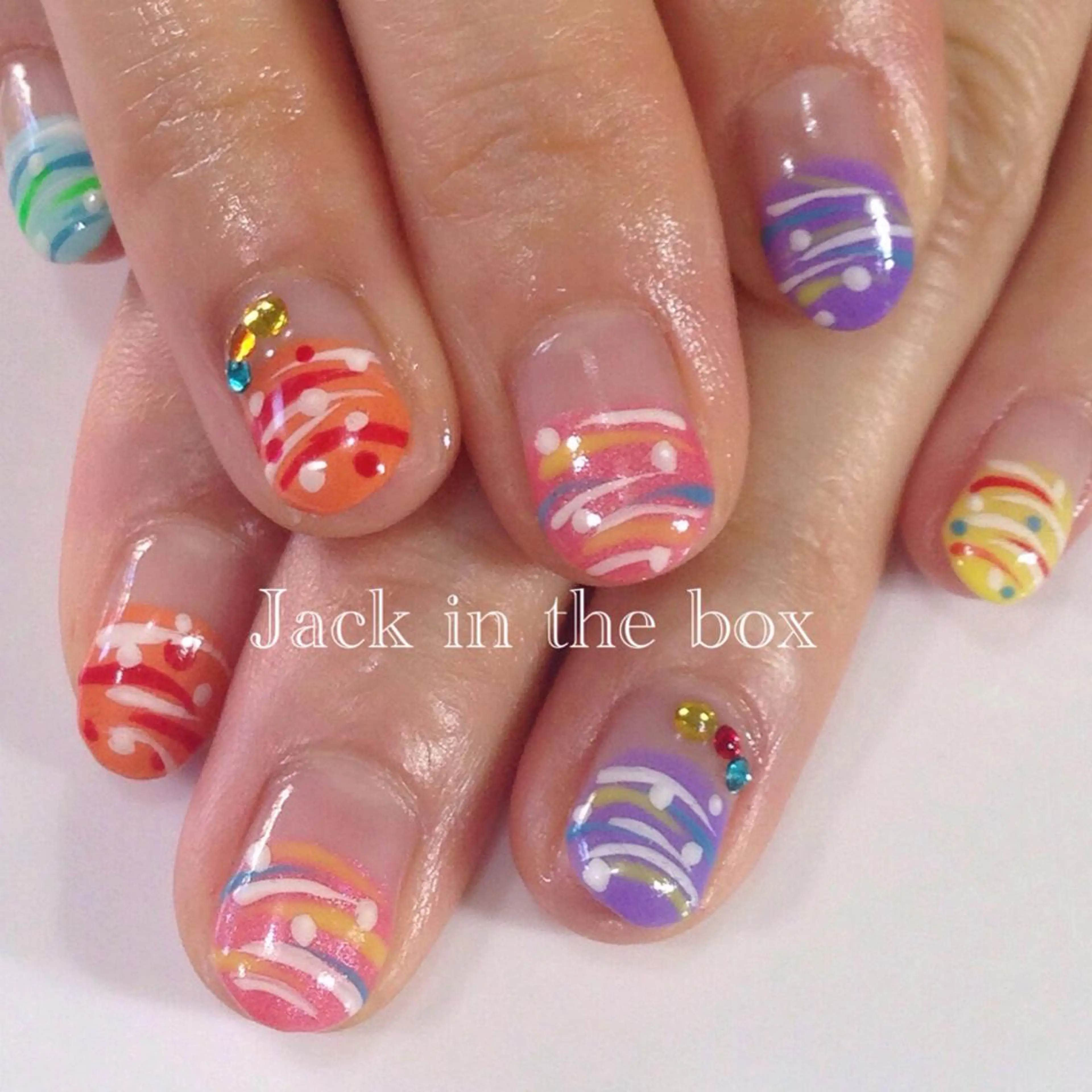 ショート ネイル ヨーヨーネイル Nail salon Jack in the box所属・Jack in the boxのネイルデザイン