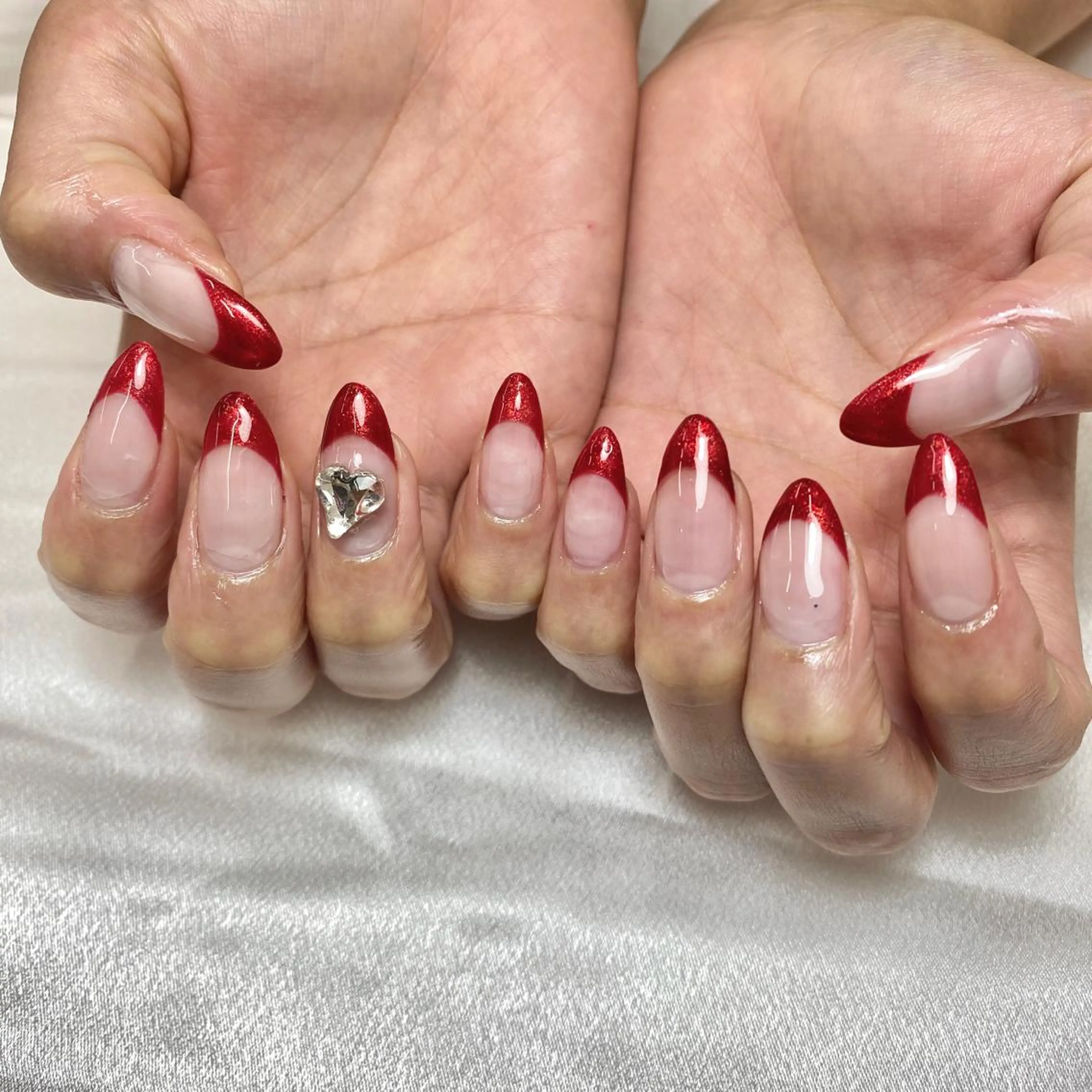 🪩オフなし🪩フレンチ(ベースカラーなし) 🔰初心者研修コース⚠️確認事項ありの写真