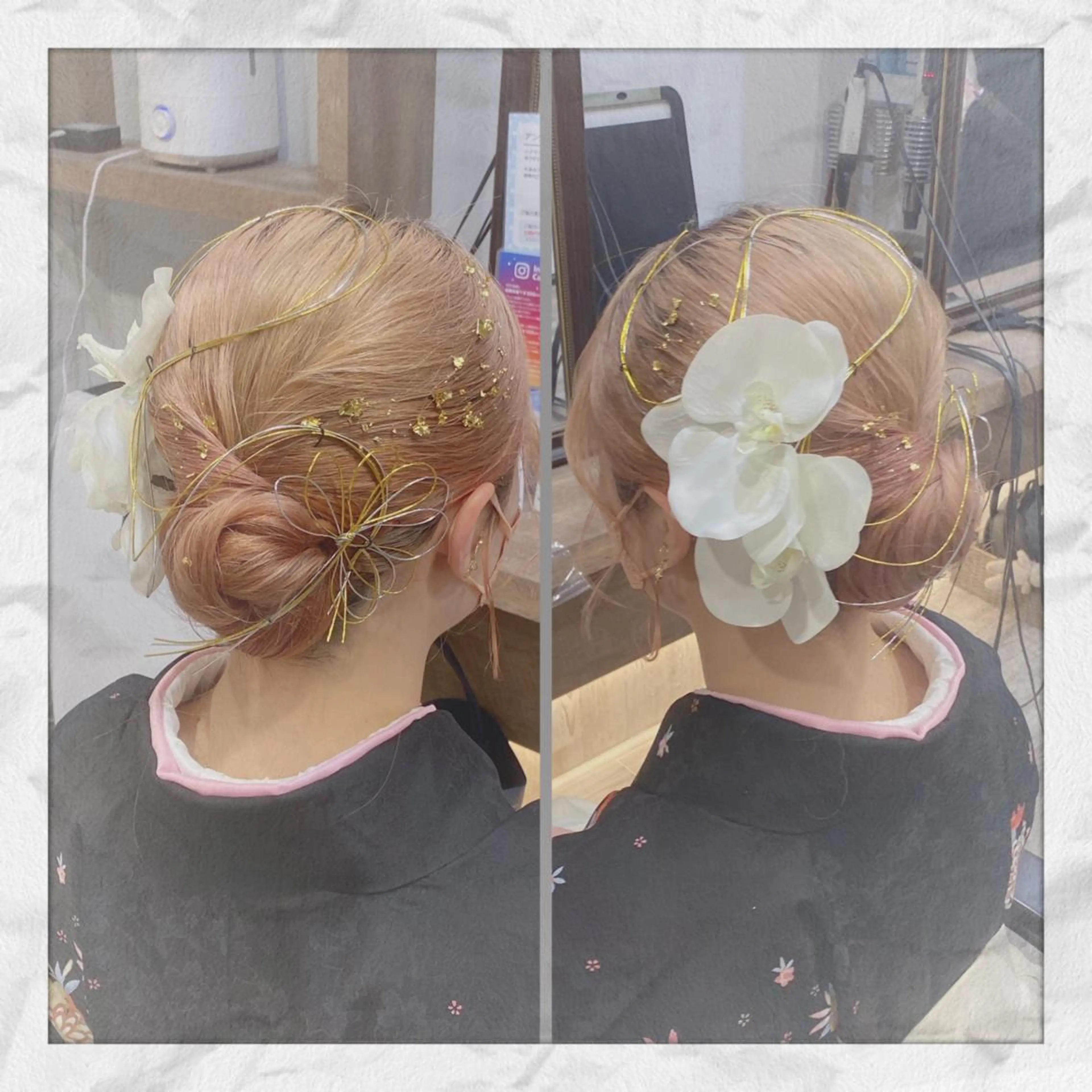 セミロング ヘアアレンジ ヘアセット ヘアセット/着付け 𓇼 まつもと𓇼のその他イメージ