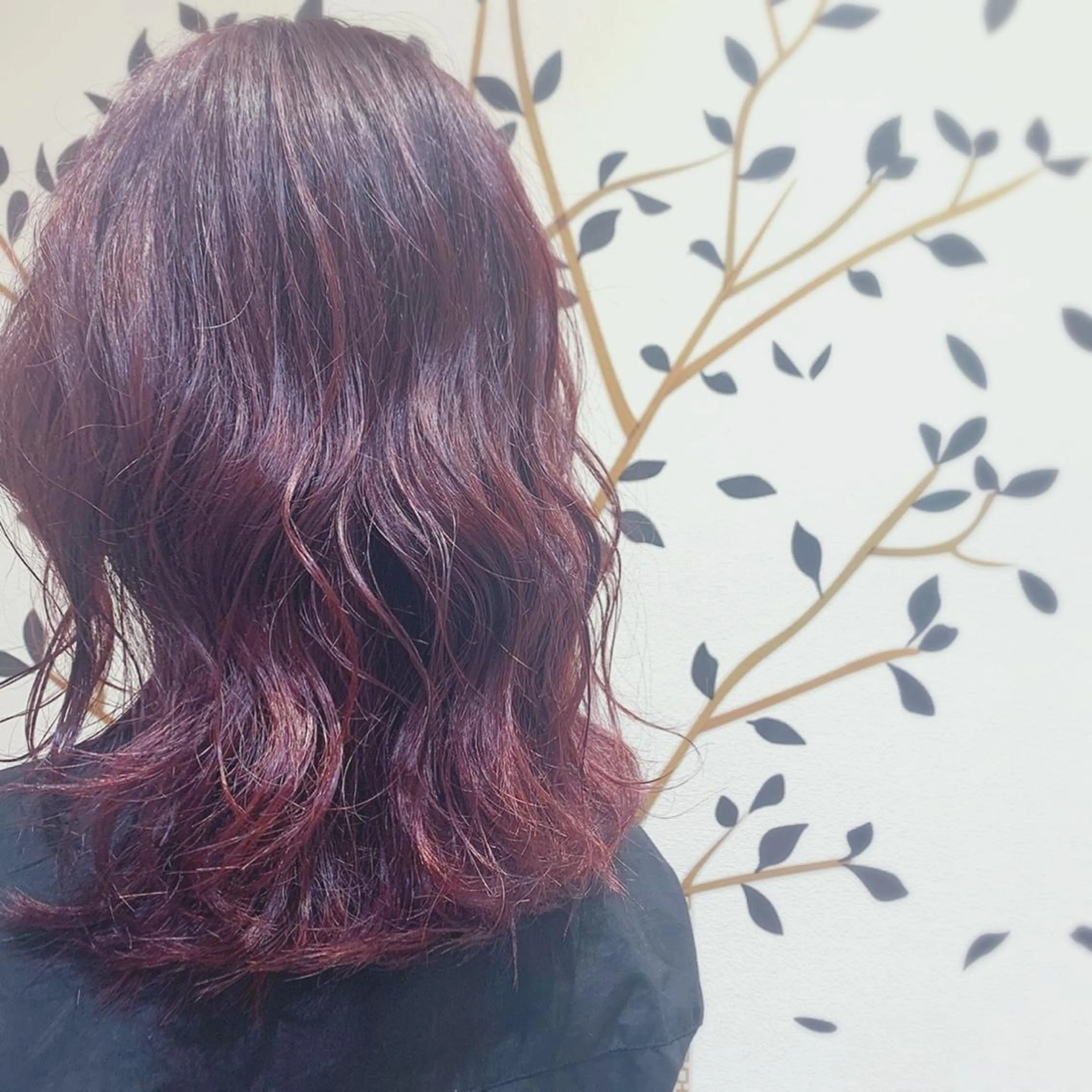 ミディアム カラー ヘアアレンジ 小白井 由美のヘアスタイル