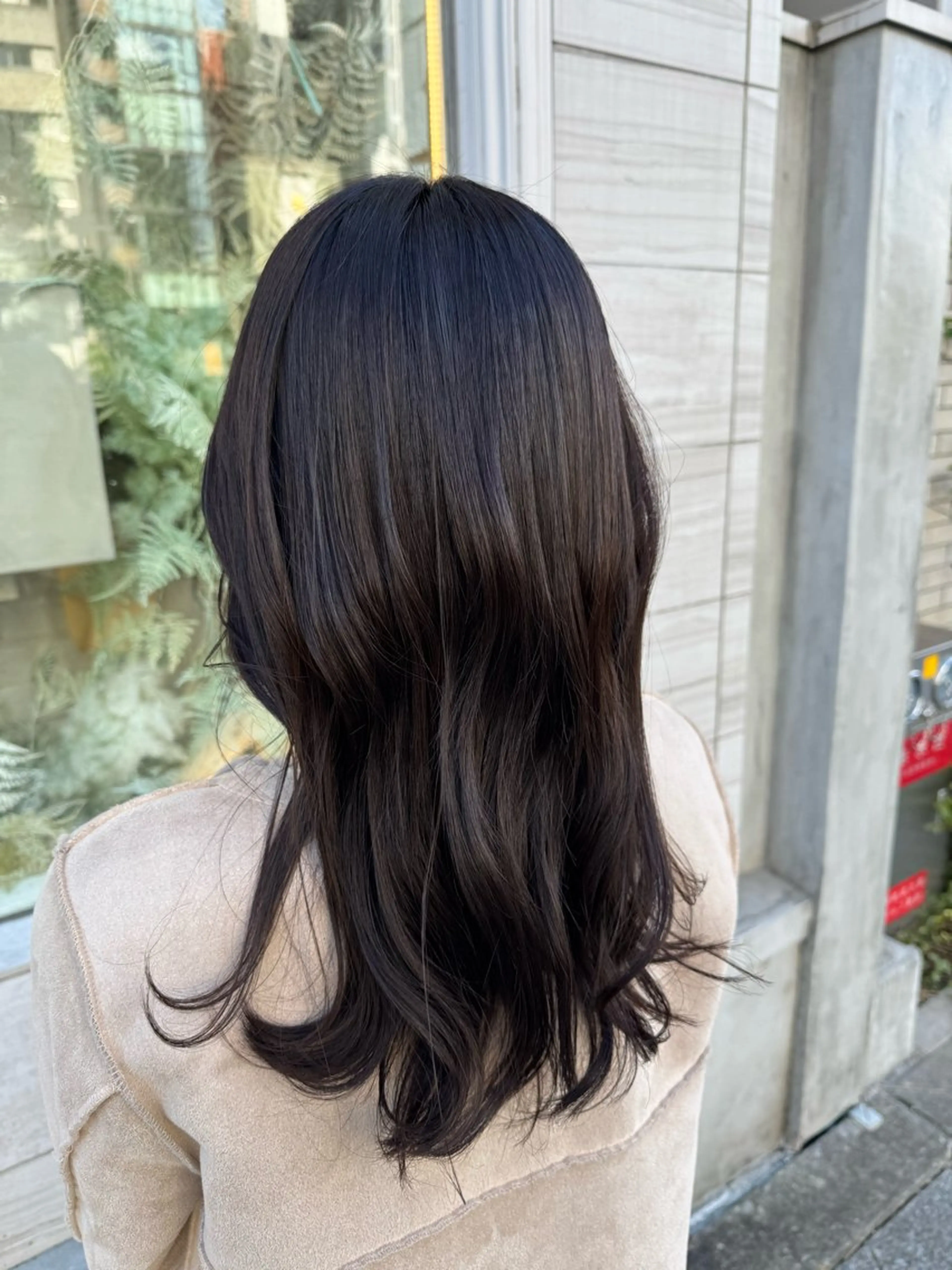 ミディアム カラー 堀江美容室 千晶のヘアスタイル