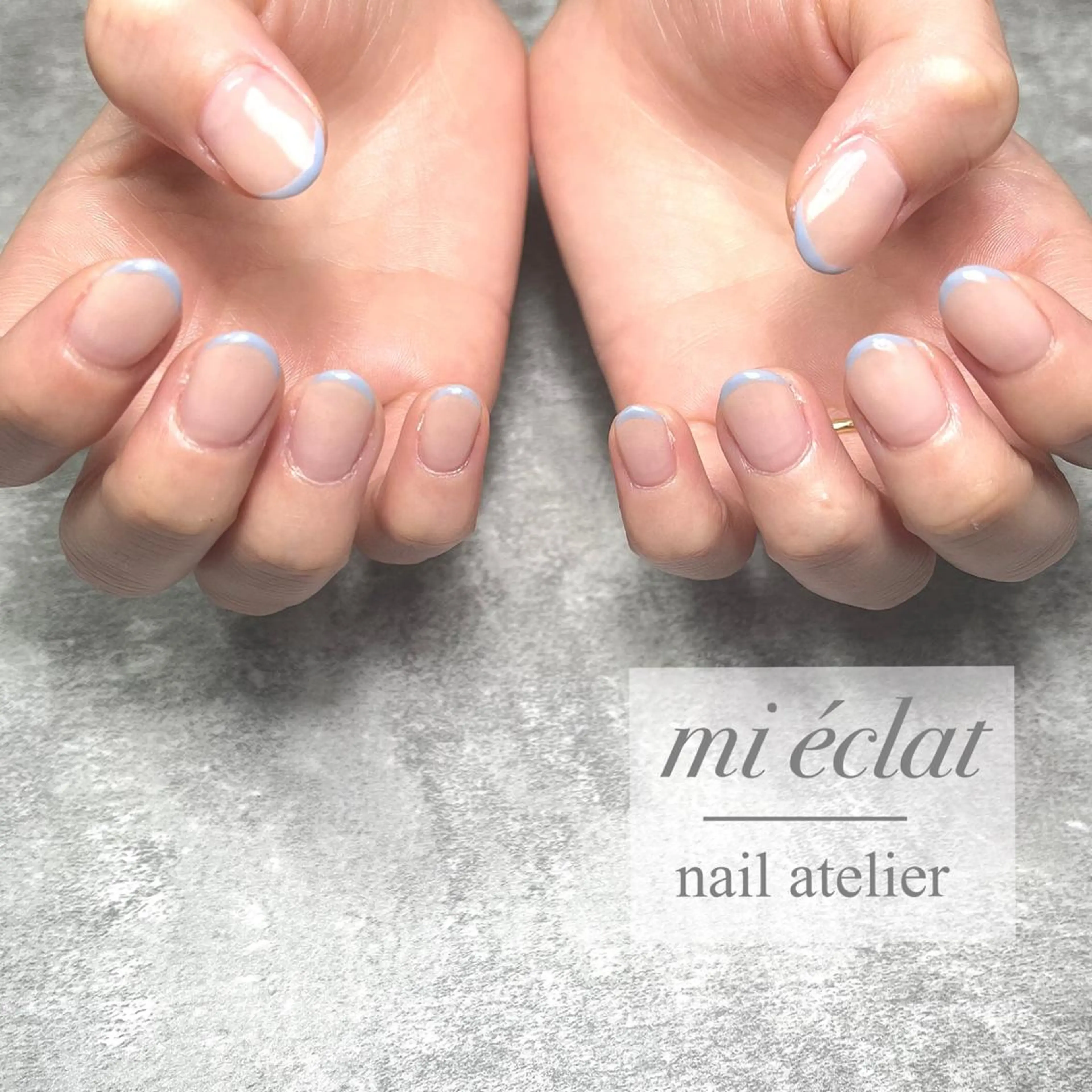 ネイル アートネイル ブラウン チークネイル フラワーネイル フレンチネイル mi éclat ミ エクラのネイルデザイン