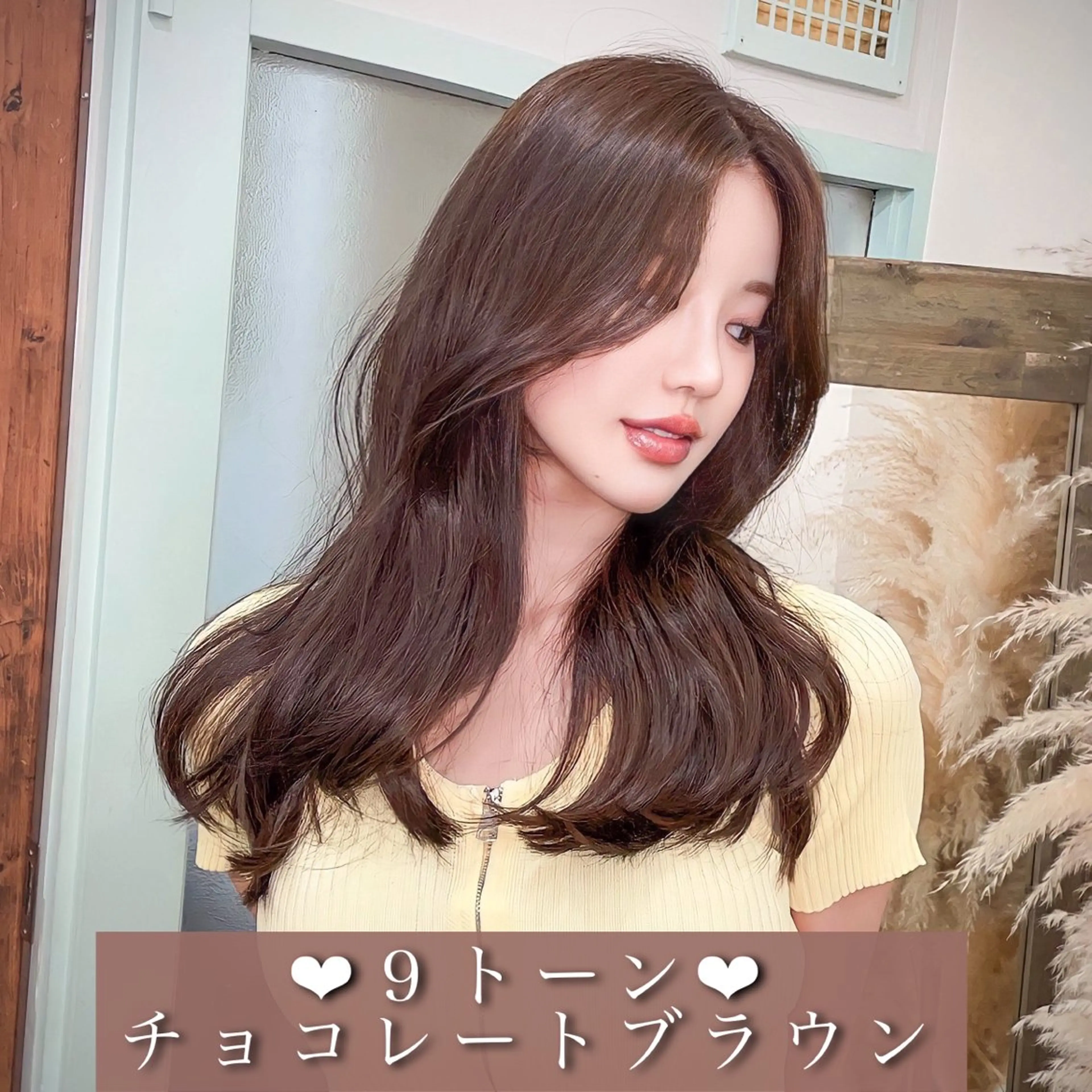 ロング カラー ブラウンカラー チョコレートブラウン 透明感カラー 透明感カラー×小 顔レイヤー♡ヒデさんのヘアスタイル