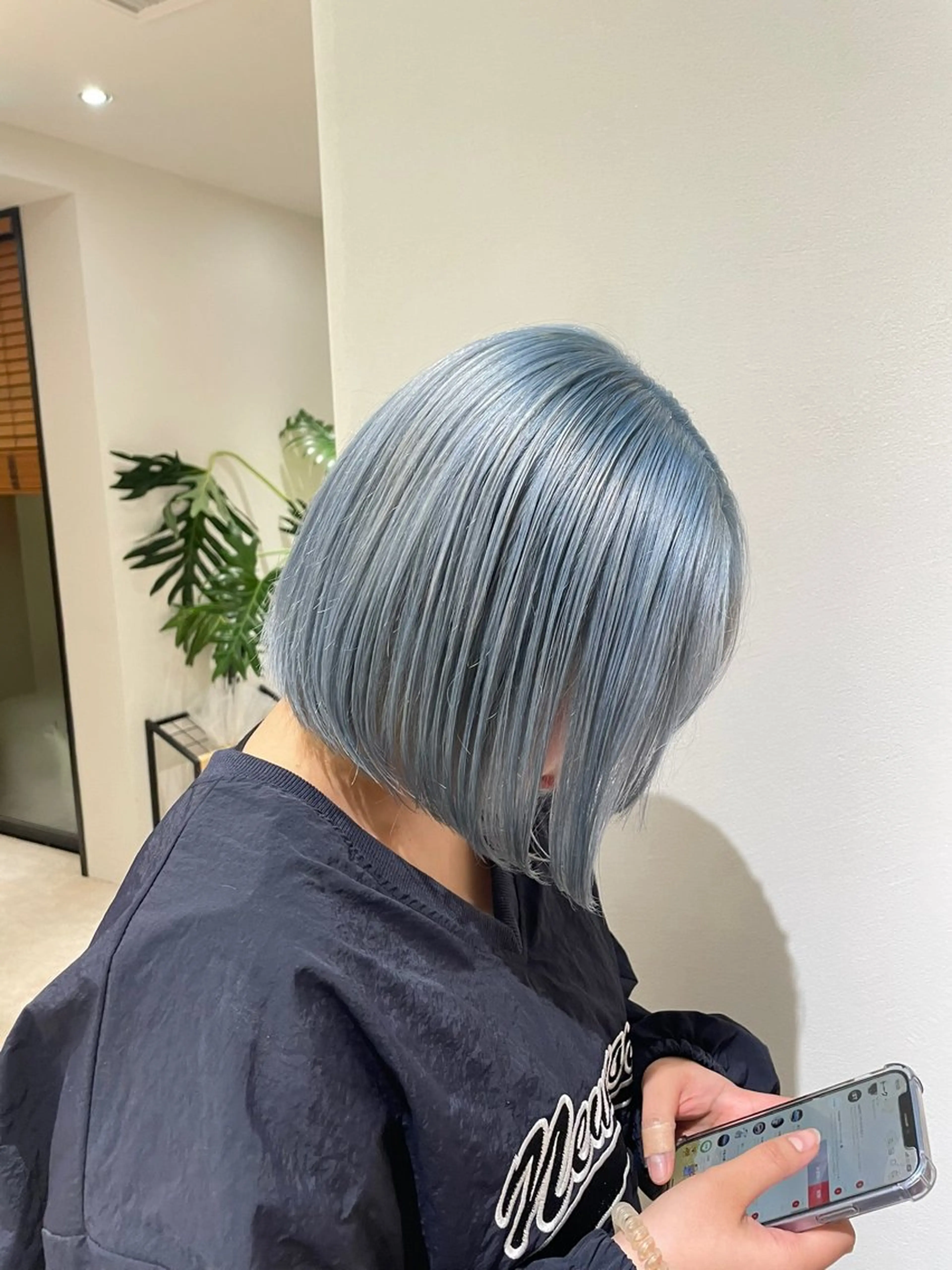 ミディアム カラー ブリーチ トリートメント 新宿/韓国ボブ/ レイヤーボブしょうごのヘアスタイル