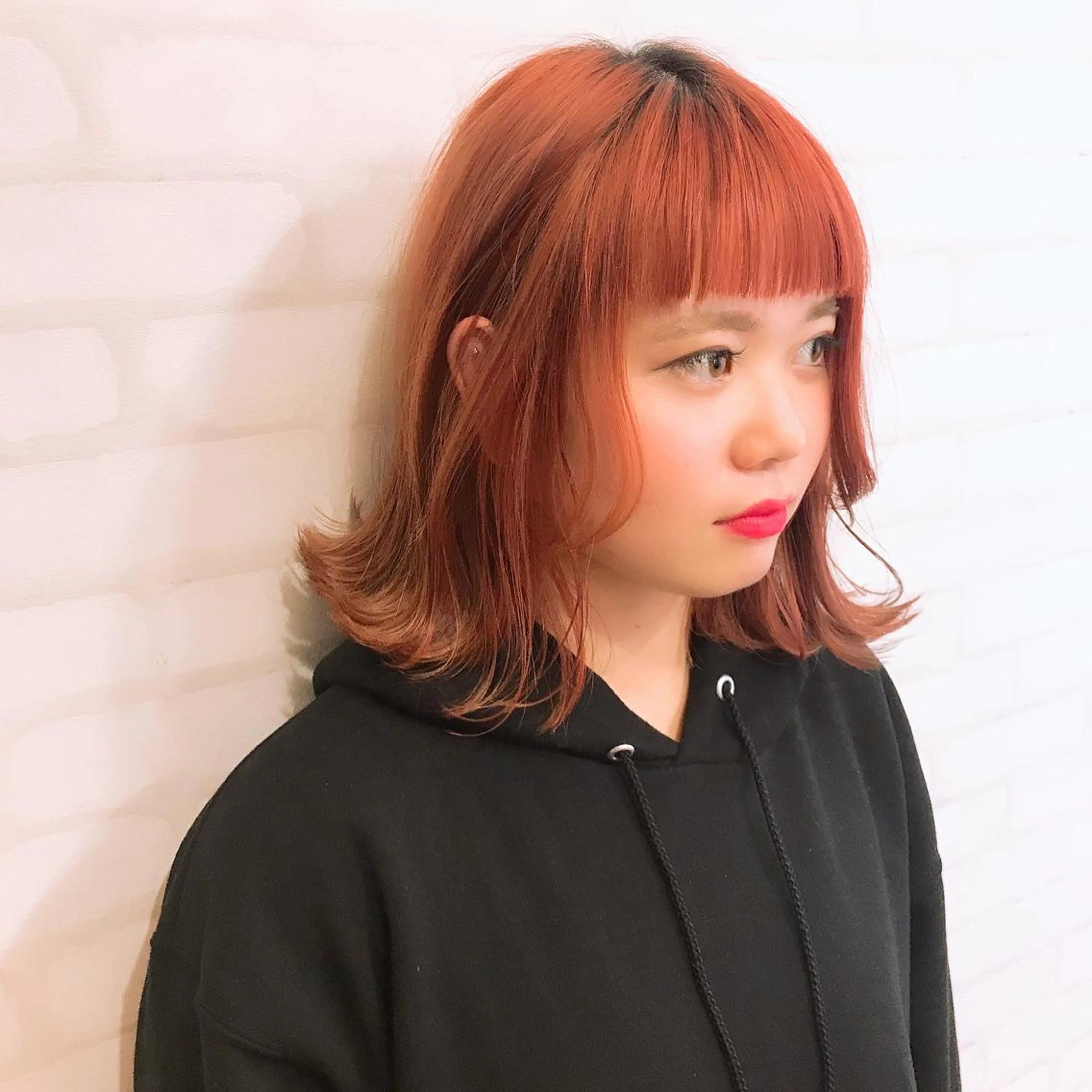 ミディアム カット ヘアカラー トリートメント 高橋 一矢のヘアスタイル