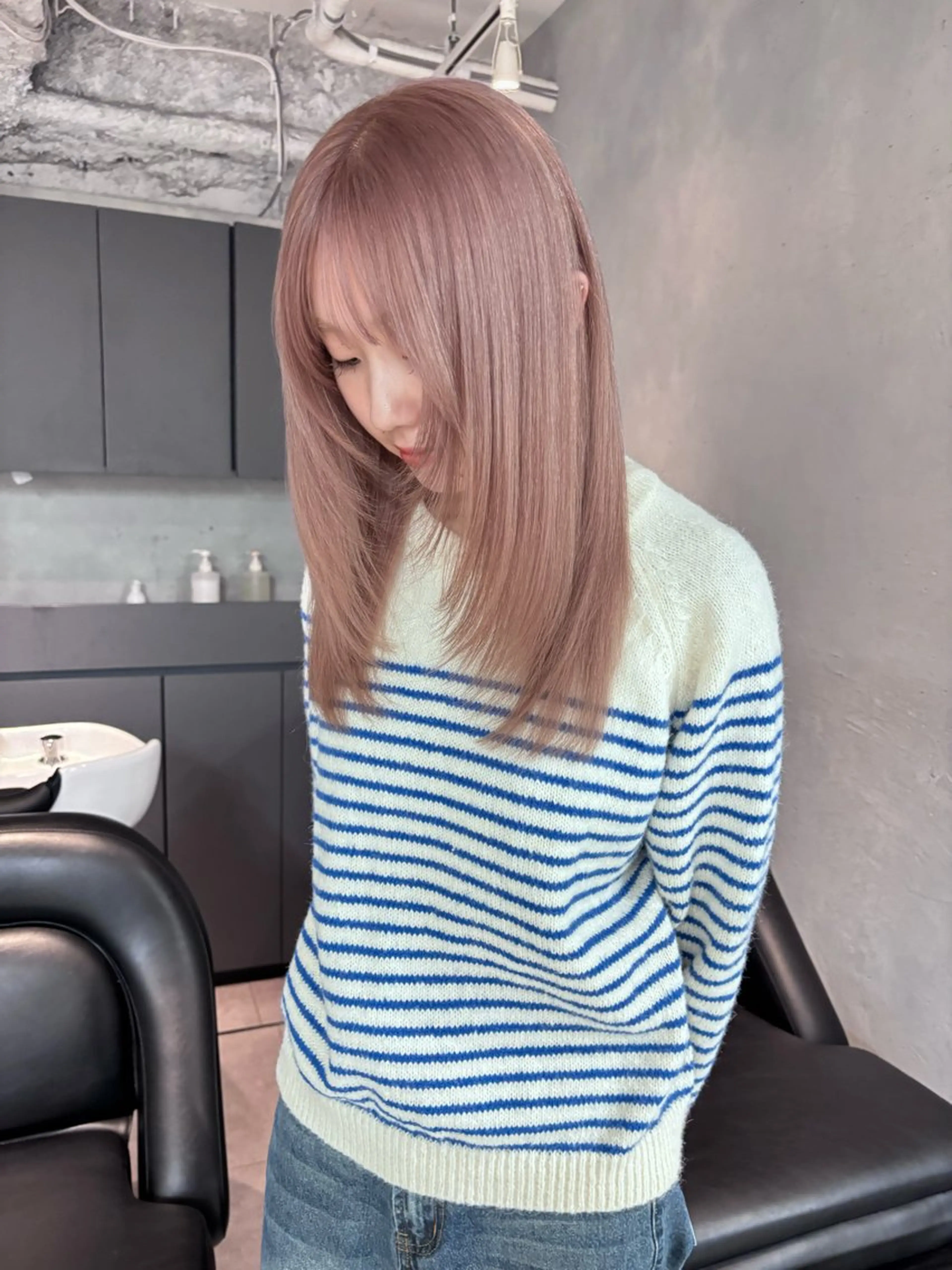 ロング カラー カット ヘアカラー トリートメント salowin梅田所属・レイヤー/顔周り /AKARIのヘアスタイル