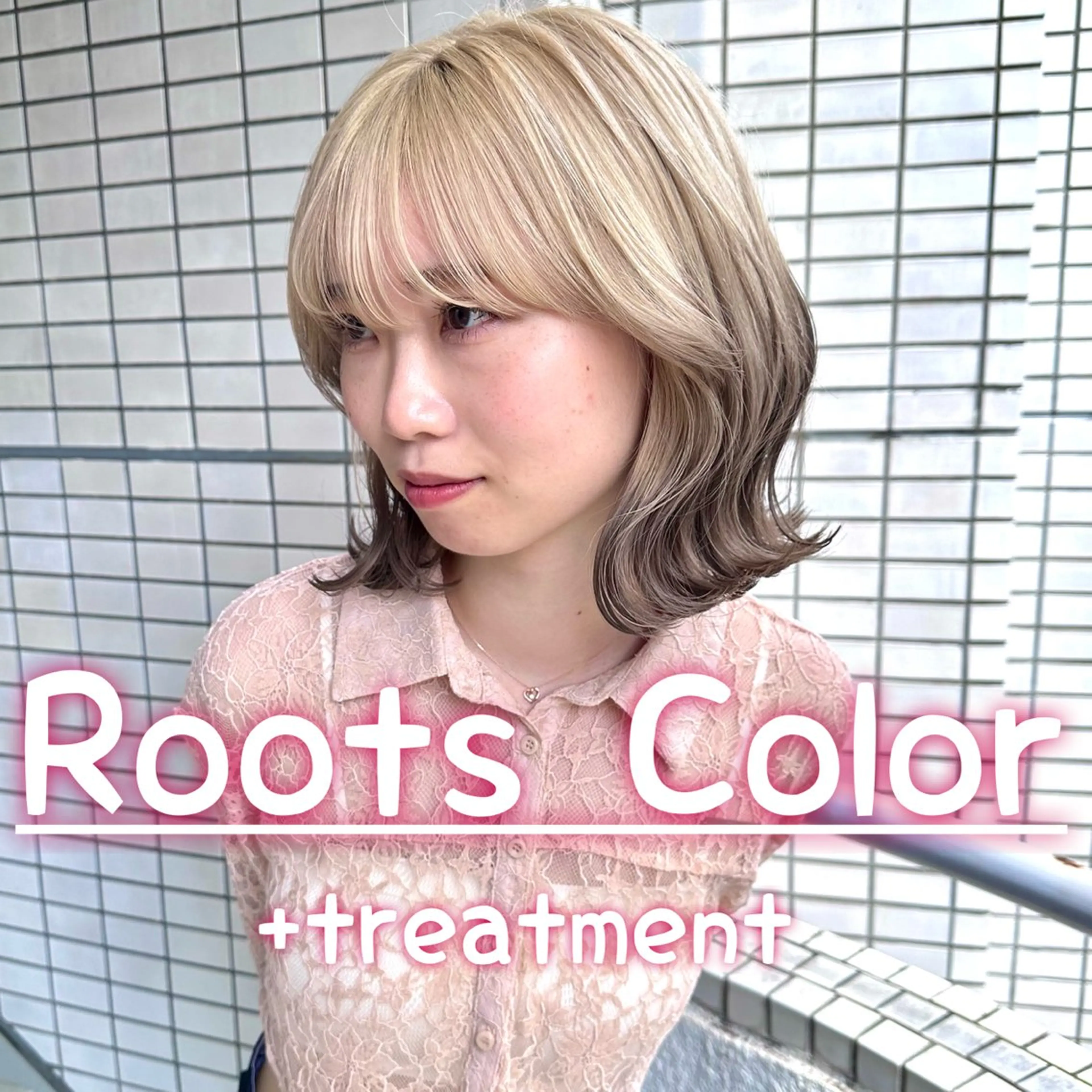 ミディアム カラー 原宿/韓国ボブ /くびれボブ/優希のヘアスタイル