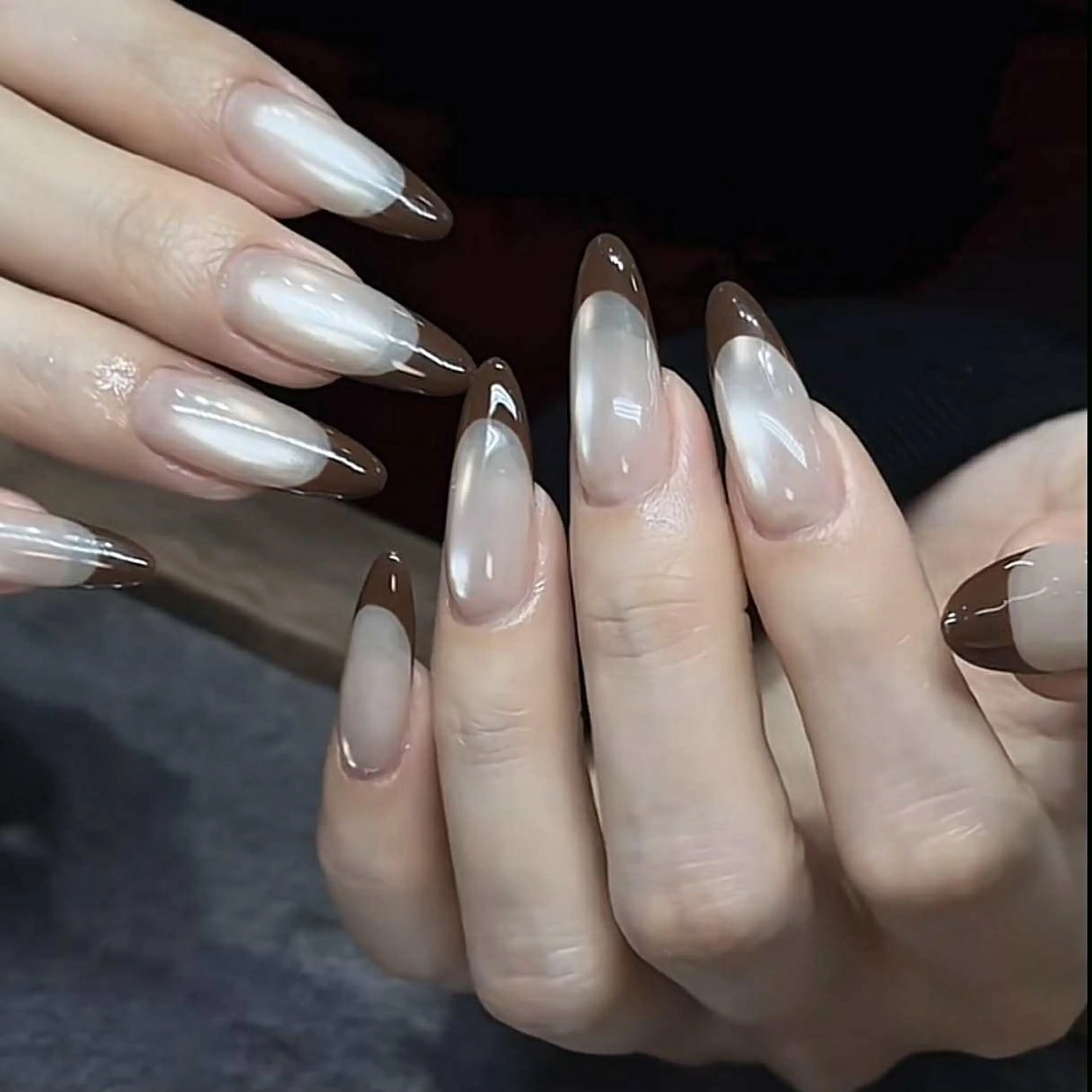 ネイル 長さ出し フットネイル ジェルネイル 韓国ネイル マグネットネイル YMT NailStudioのネイルデザイン